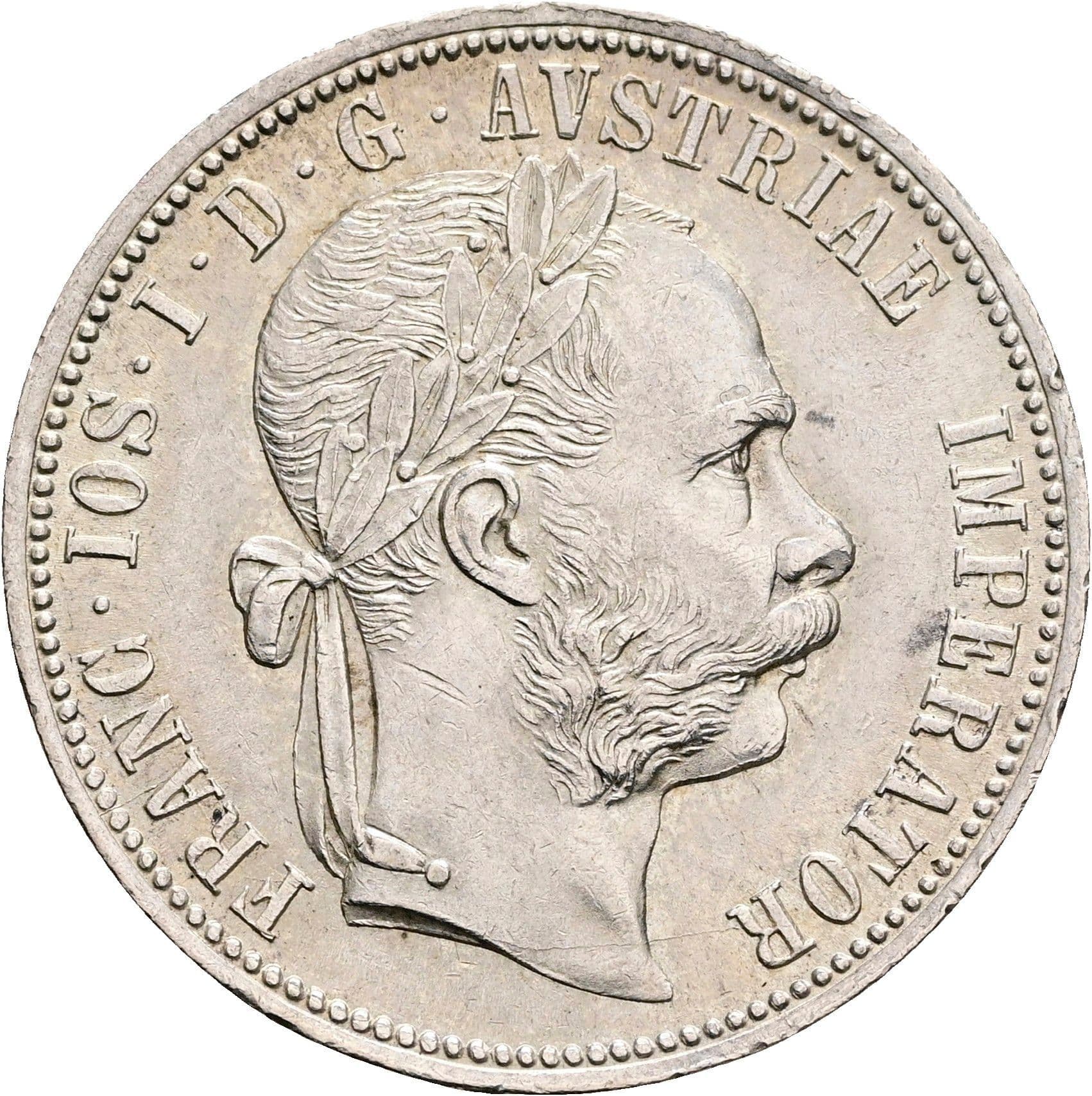 1 Gulden Franz Joseph I. 1848-1916 Wien 1889 – Vorderseite