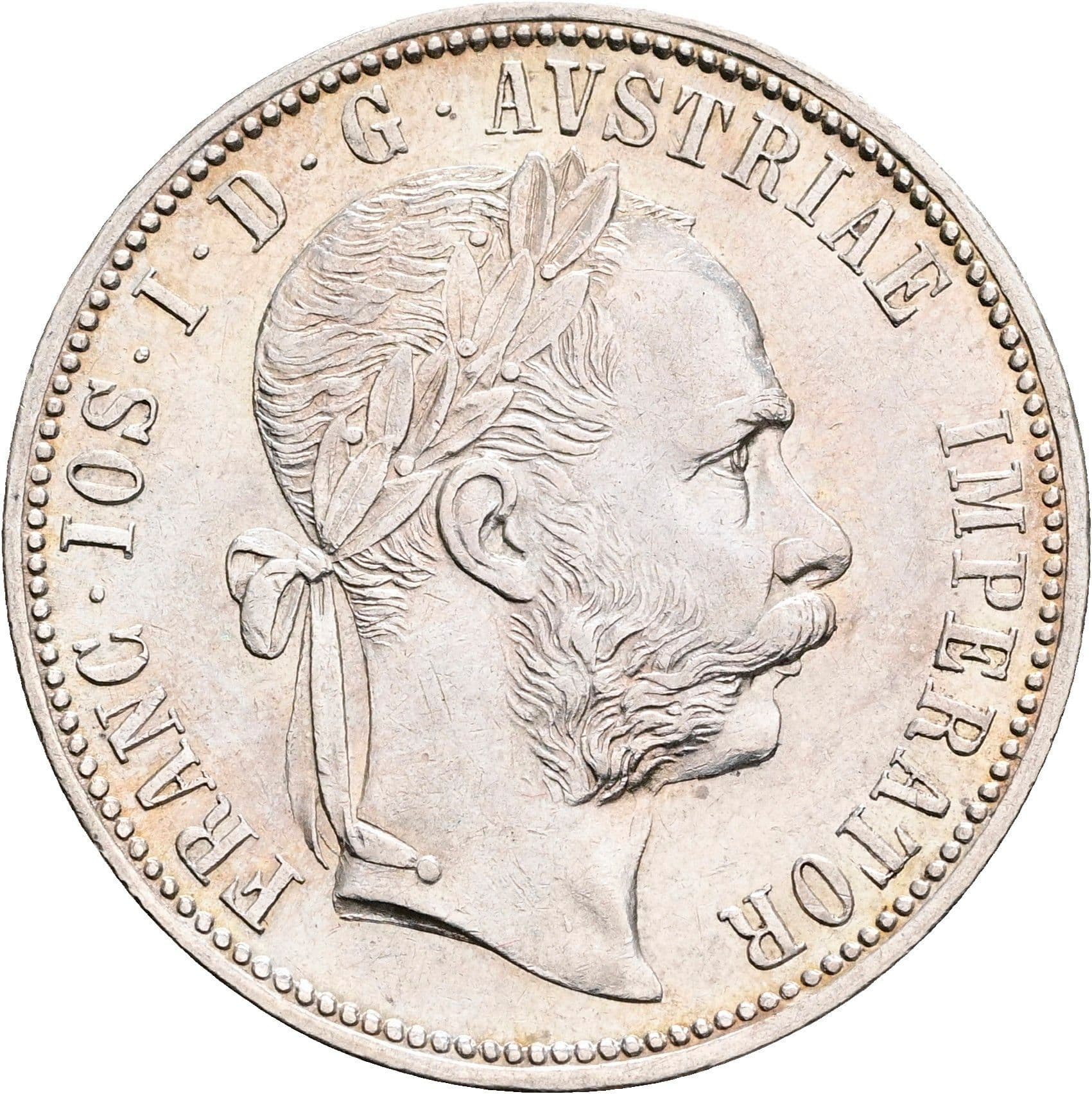 1 Gulden Franz Joseph I. 1848-1916 Wien 1889 – Vorderseite