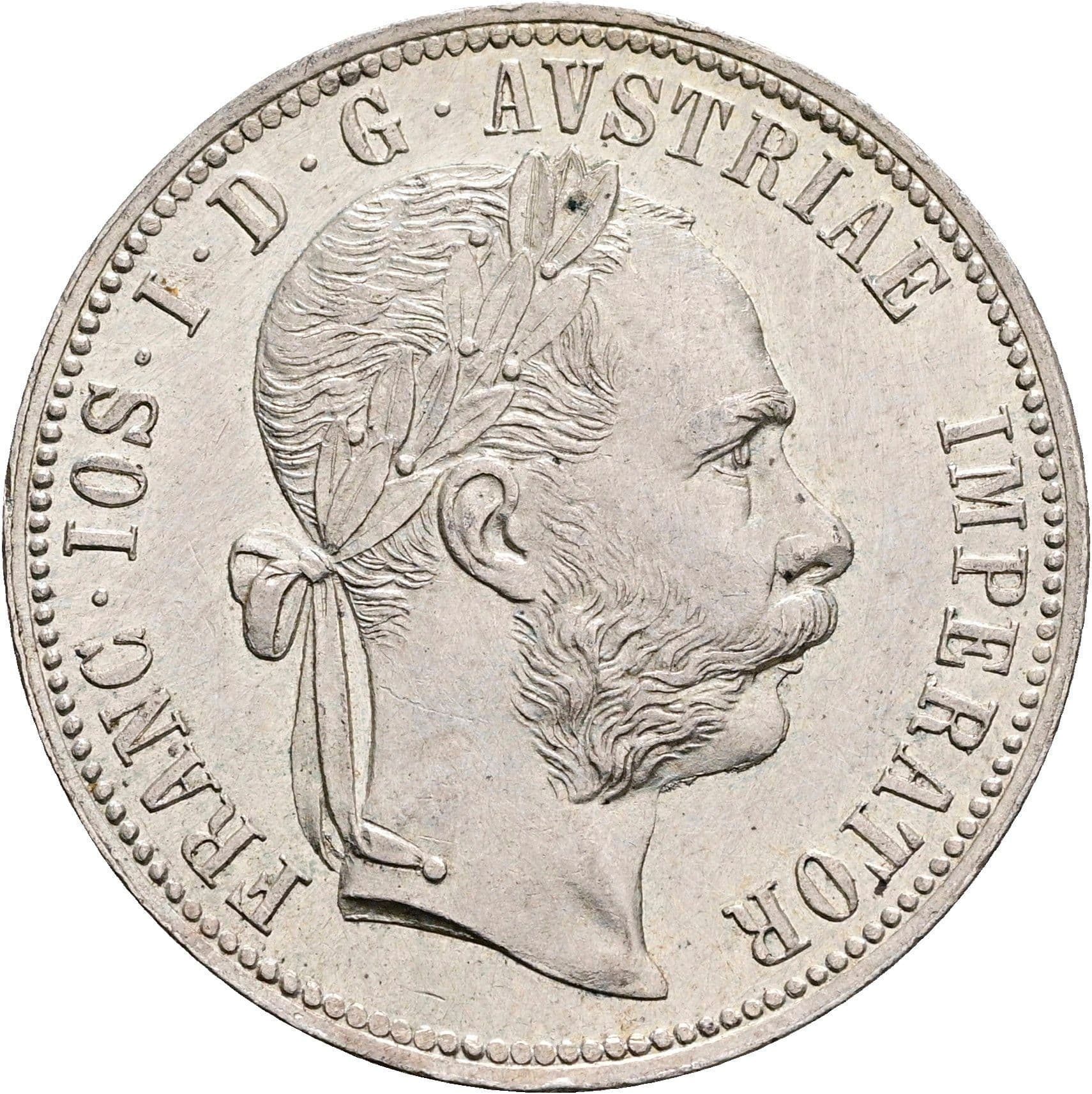 1 Gulden Franz Joseph I. 1848-1916 Wien 1888 – Vorderseite