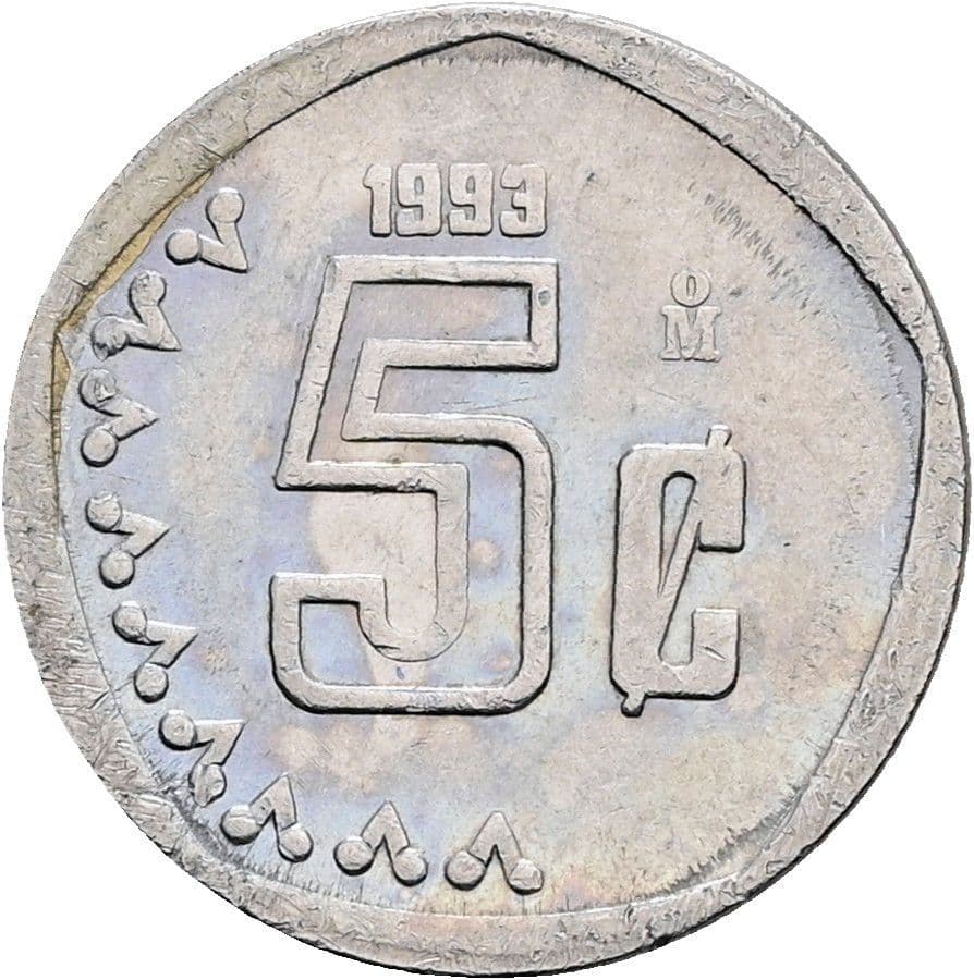 5 Centavos 1993 – Vorderseite