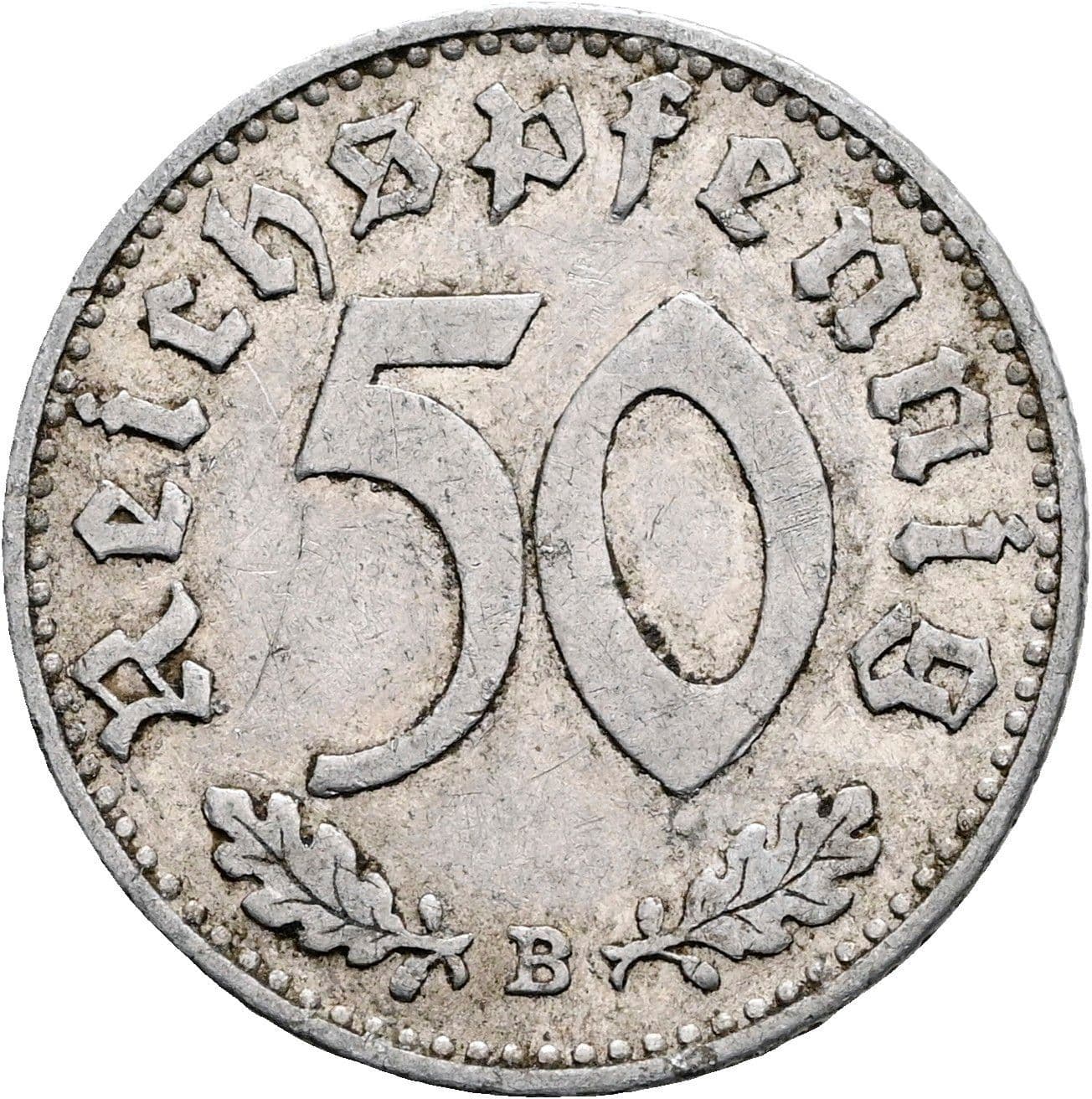 50 Reichspfennig 1940 B – Vorderseite
