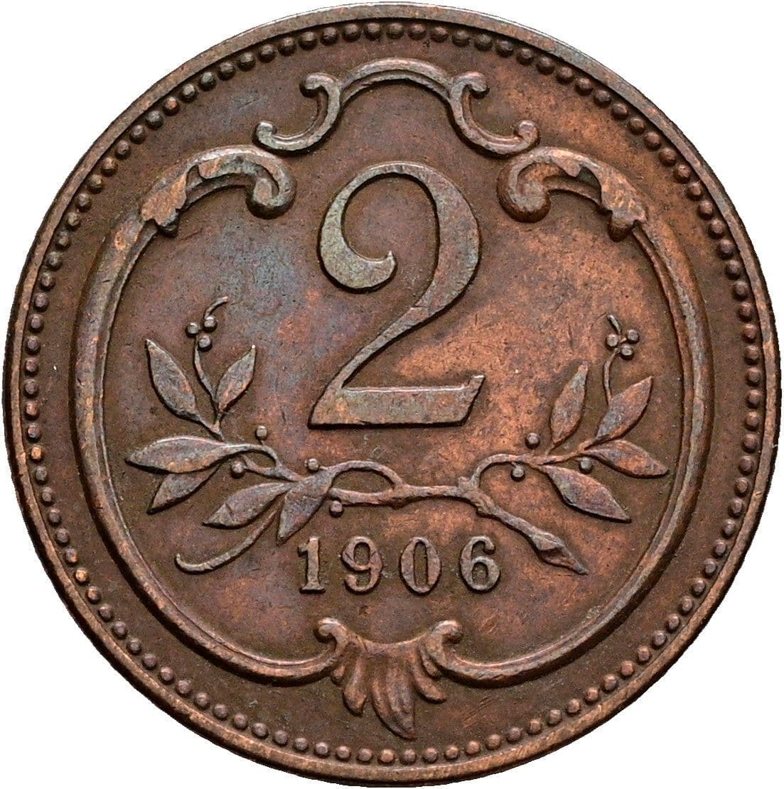 2 Heller Franz Joseph I. 1848-1916 1906 – Vorderseite