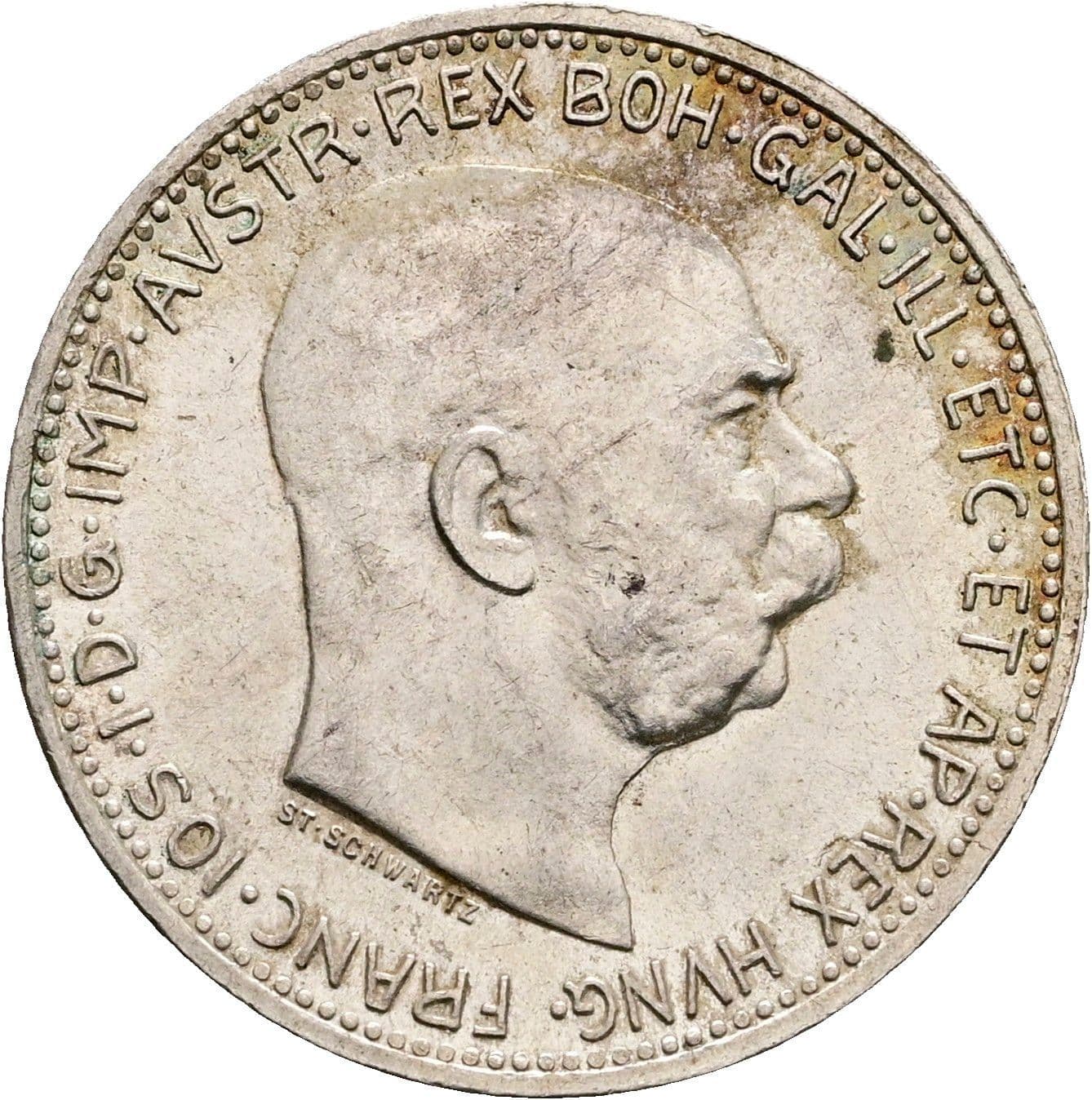 1 Krone Franz Joseph I. 1848-1916 1914 – Vorderseite