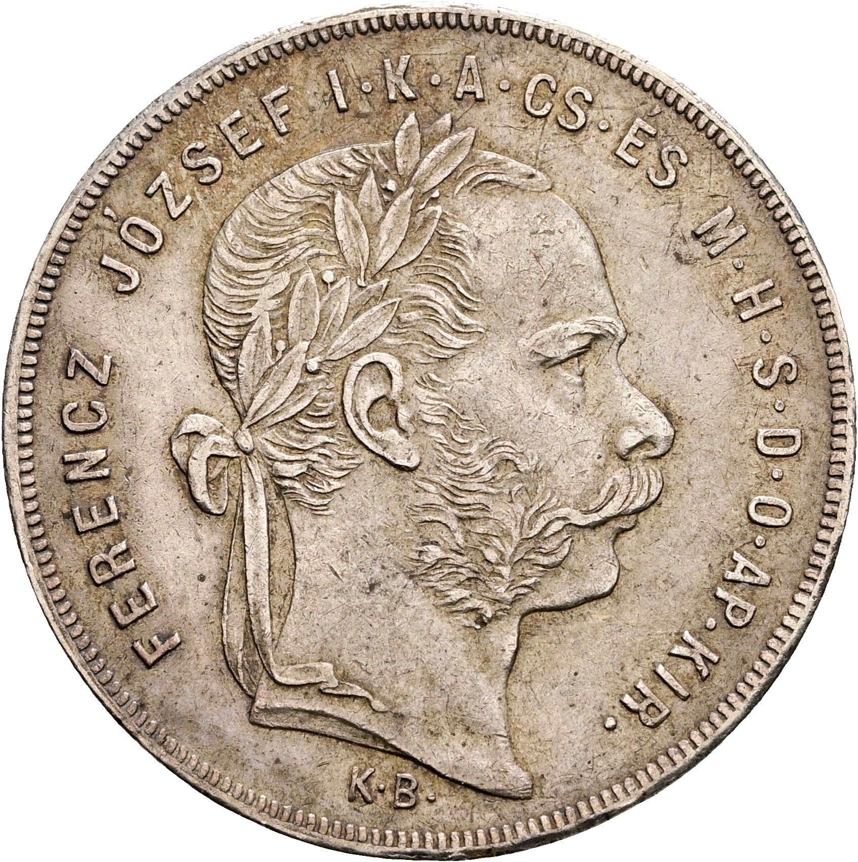 1 Forint Franz Joseph I. 1848-1916 1879 KB – Vorderseite