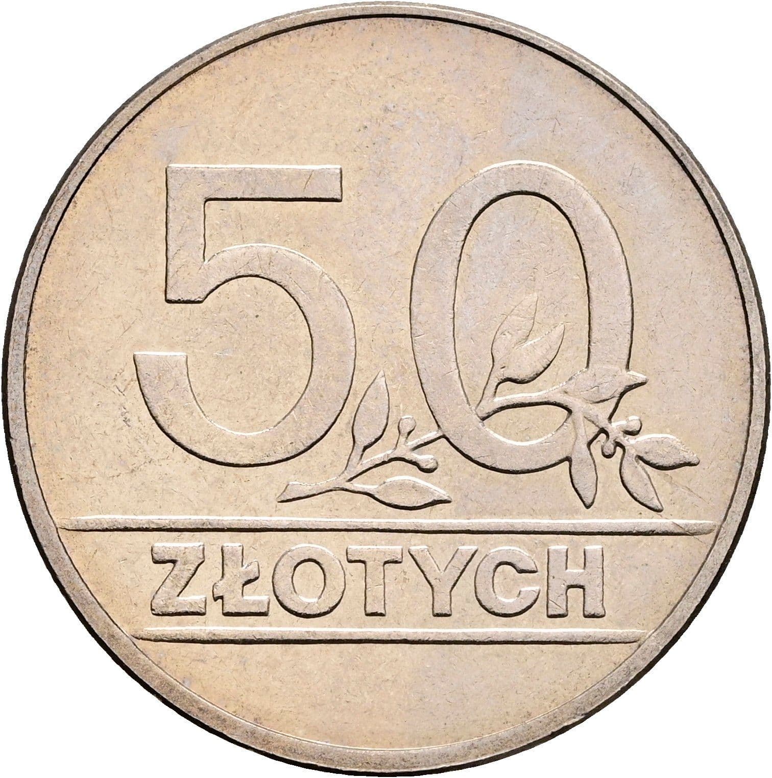 50 Zlotych 1990 – Vorderseite