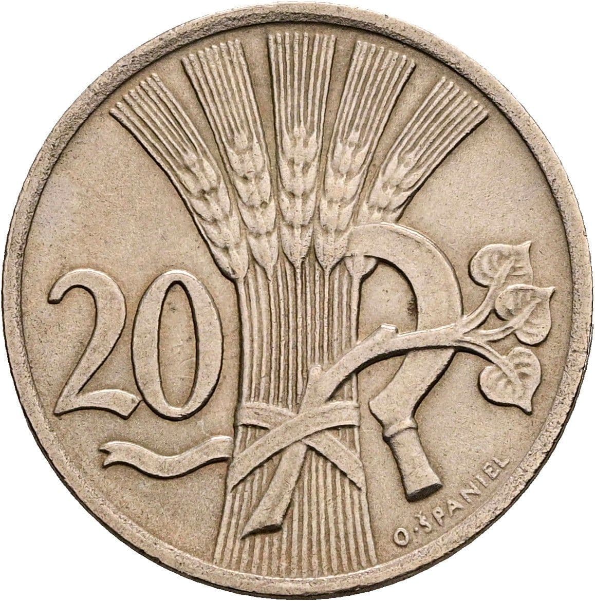 20 Haleru 1921 – Vorderseite