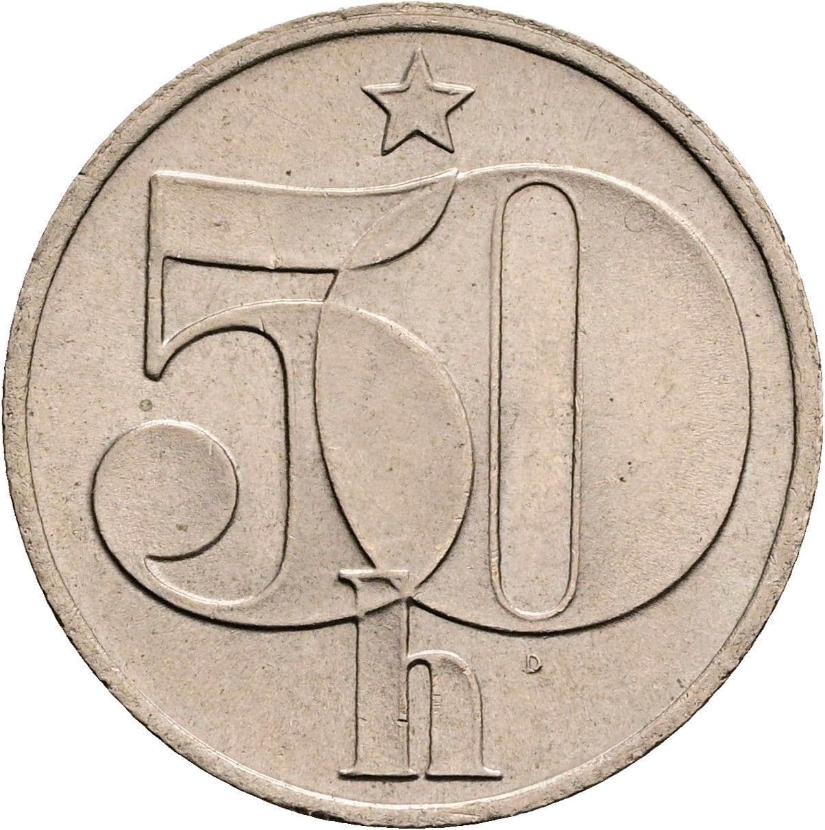 50 Haleru 1983 – Vorderseite