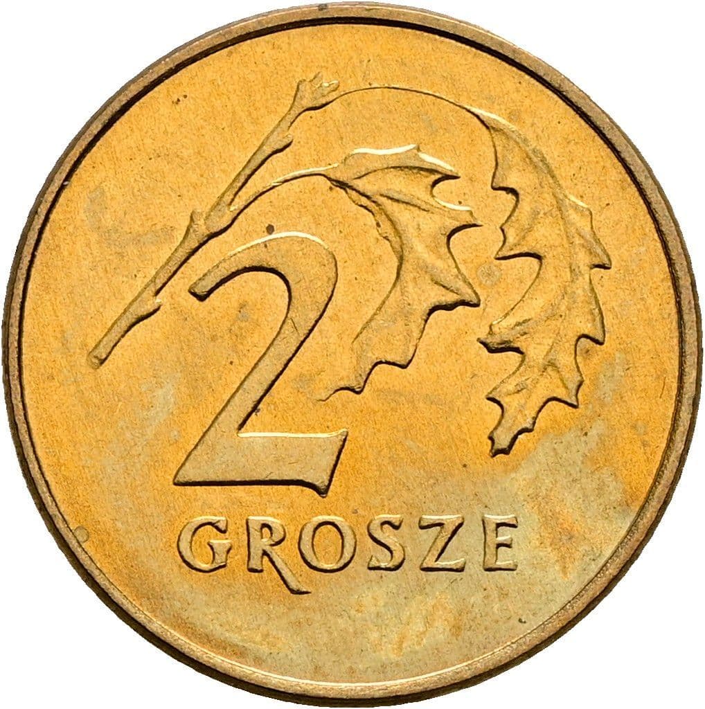 2 Grosze 1991 – Vorderseite