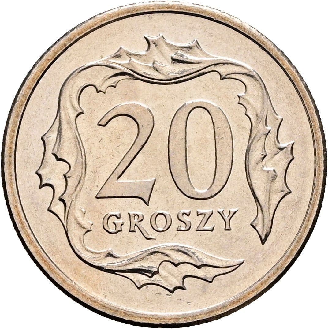 20 Groszy 1990 – Vorderseite