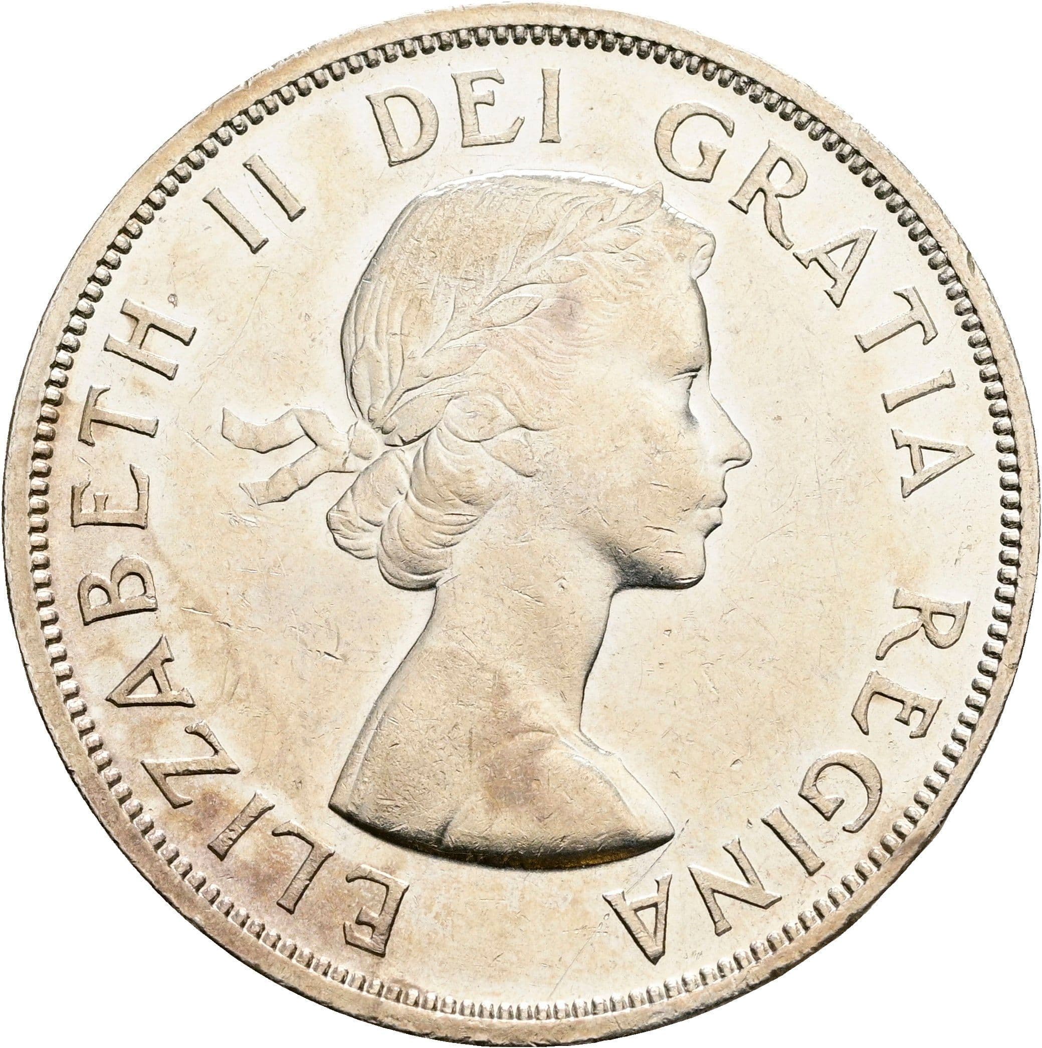 1 Dollar Elisabeth II. 1952-2022 1958 – Vorderseite