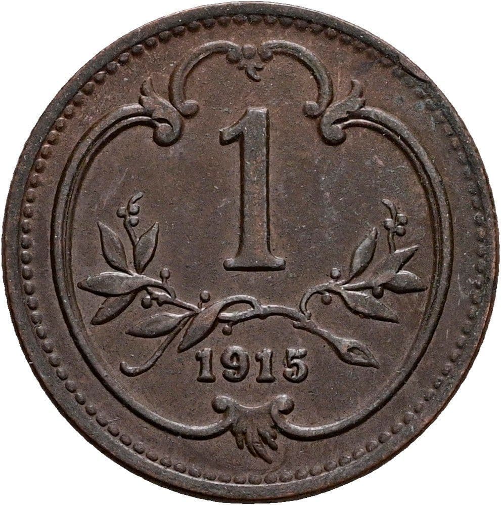 1 Heller Franz Joseph I. 1848-1916 1915 – Vorderseite