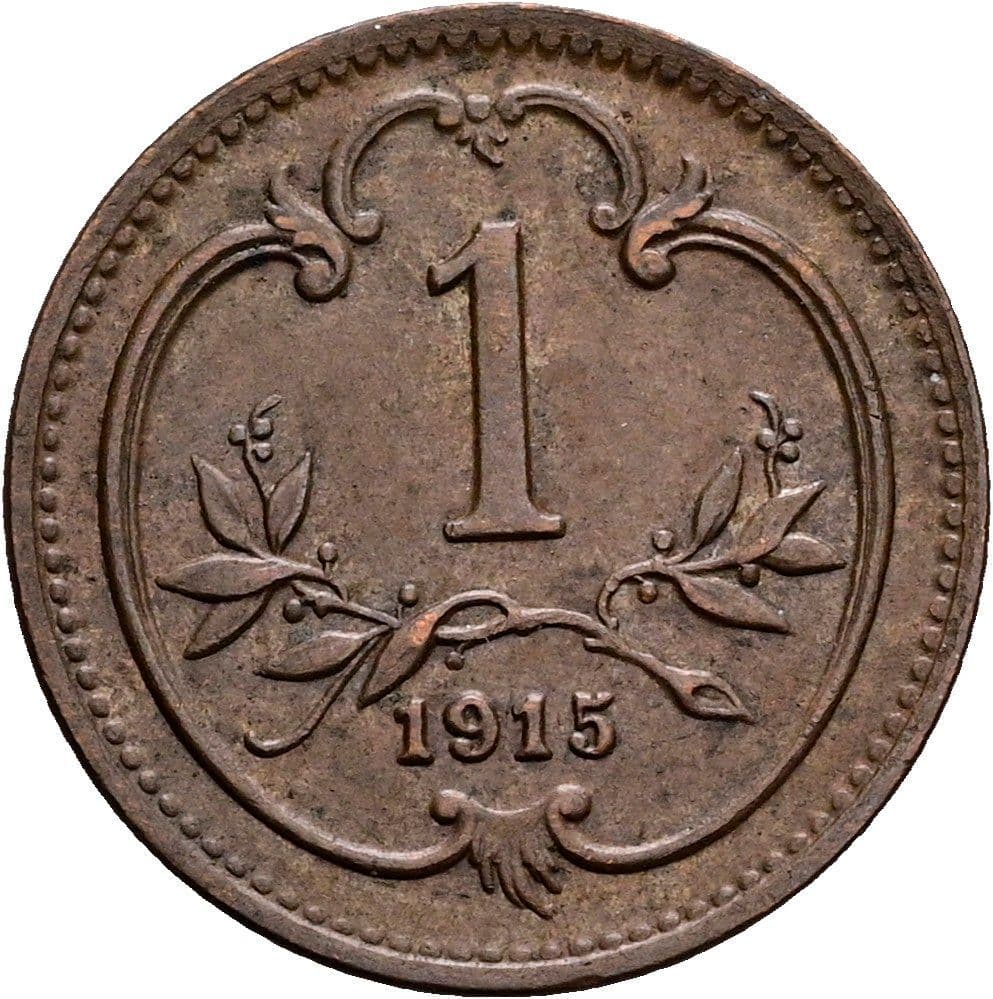 1 Heller Franz Joseph I. 1848-1916 1915 – Vorderseite
