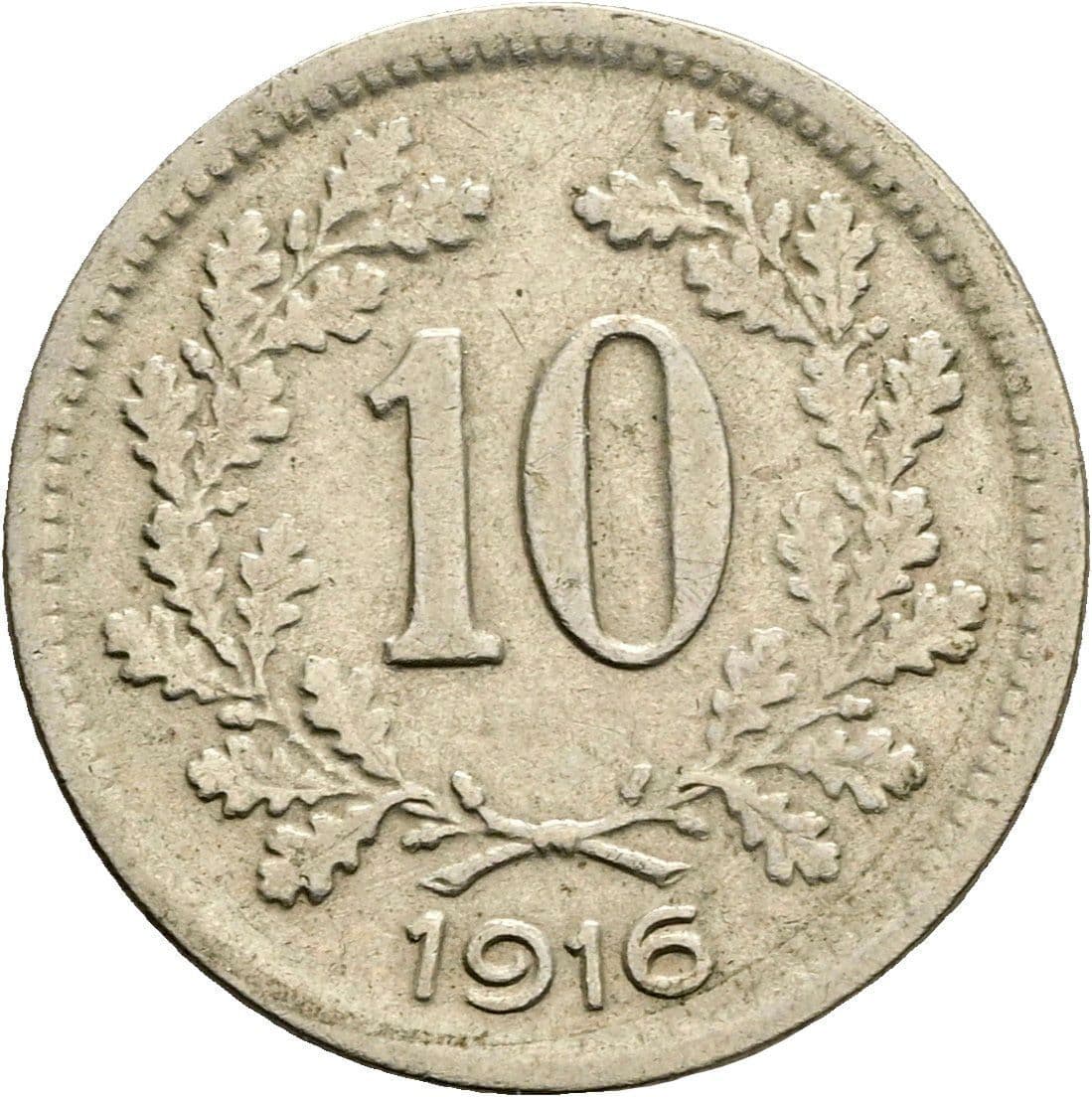 10 Heller Franz Joseph I. 1848-1916 1916 – Vorderseite