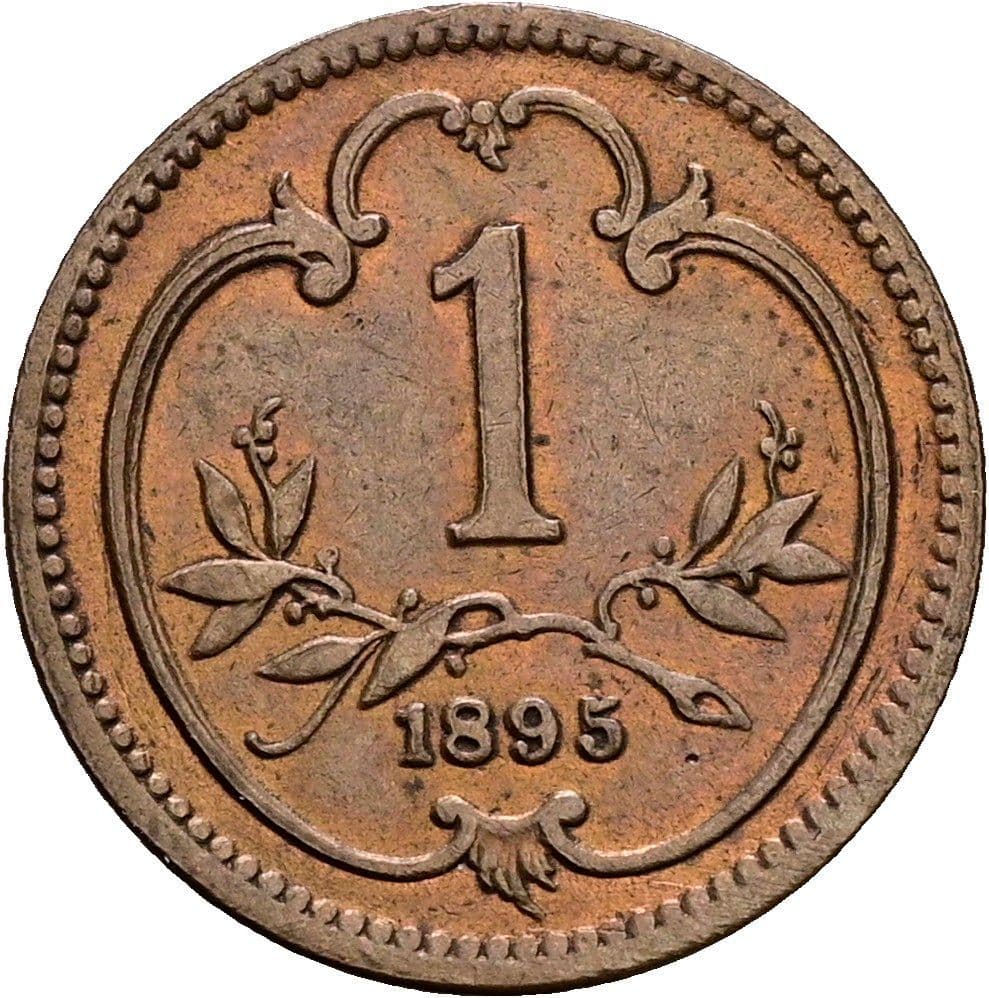 1 Heller Franz Joseph I. 1848-1916 1895 – Vorderseite