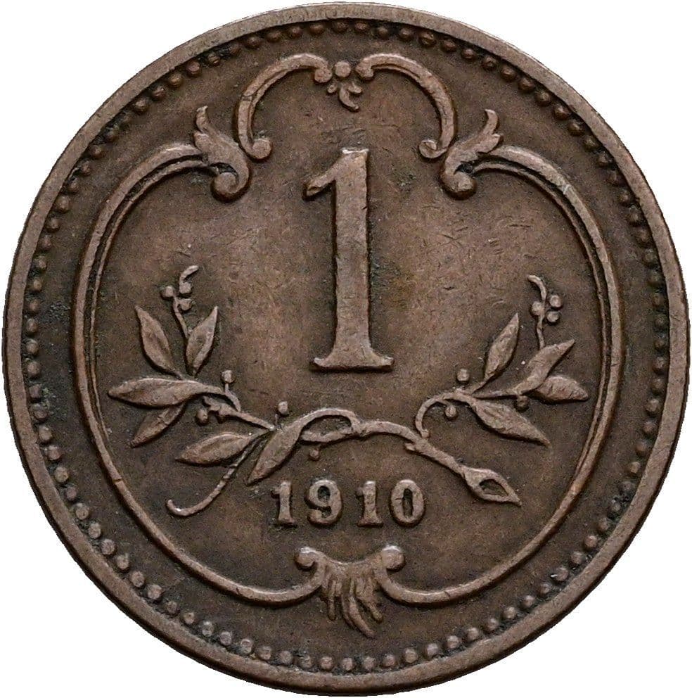 1 Heller Franz Joseph I. 1848-1916 1910 – Vorderseite