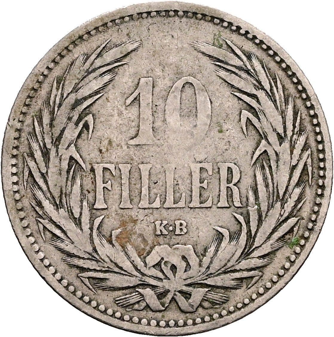 10 Filler Franz Joseph I. 1848-1916 1892 KB – Vorderseite