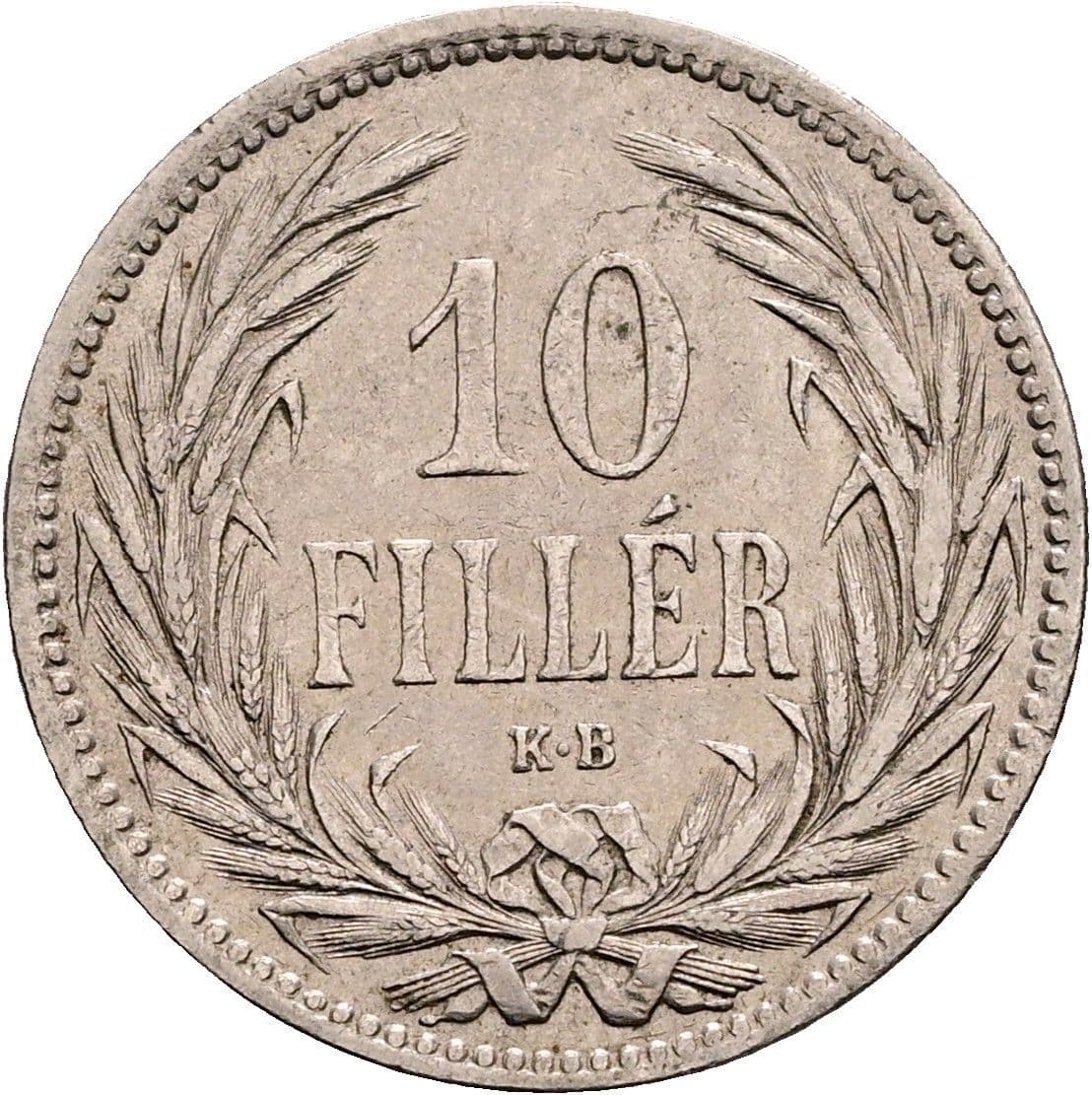 10 Filler Franz Joseph I. 1848-1916 1893 KB – Vorderseite