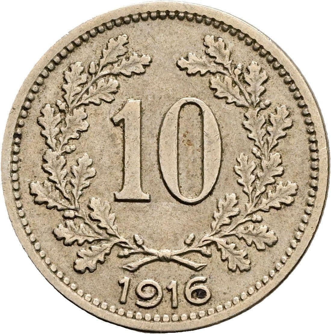 10 Heller Franz Joseph I. 1848-1916 1916 – Vorderseite