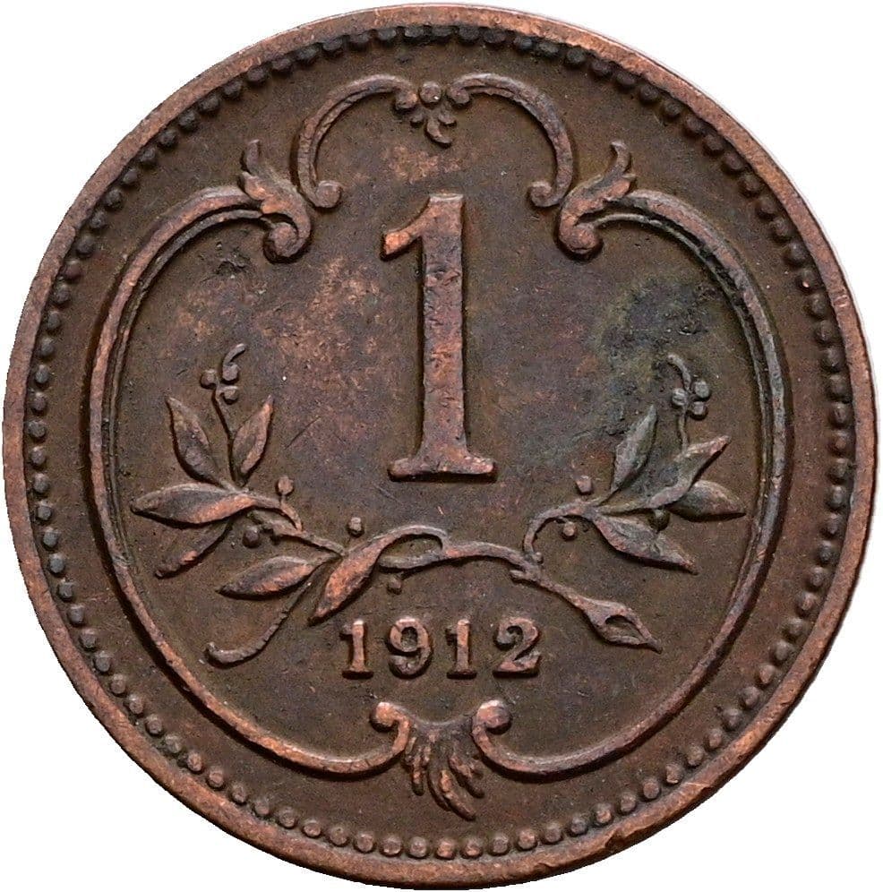 1 Heller Franz Joseph I. 1848-1916 1912 – Vorderseite