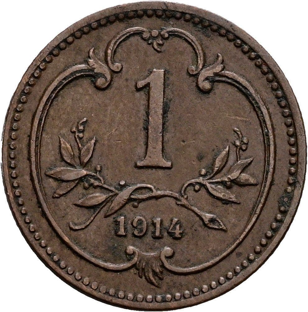 1 Heller Franz Joseph I. 1848-1916 1914 – Vorderseite