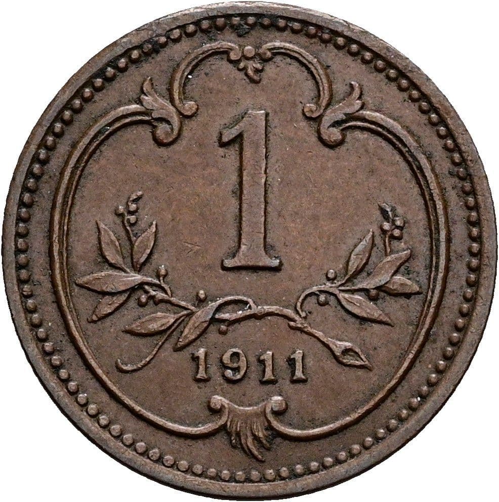 1 Heller Franz Joseph I. 1848-1916 1911 – Vorderseite