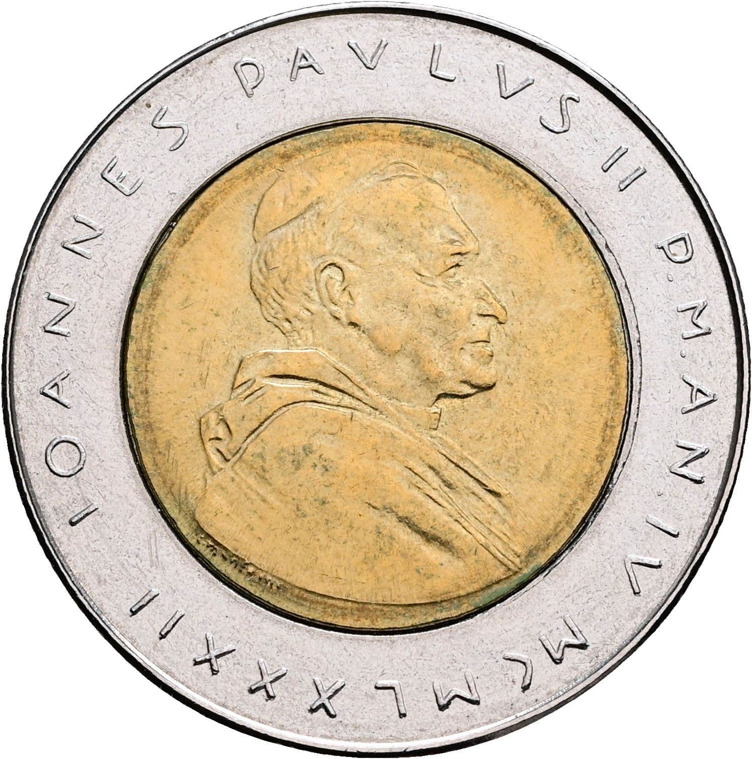 500 Lire Papst Johannes Paul II. 1978-2005 4/1982 – Vorderseite