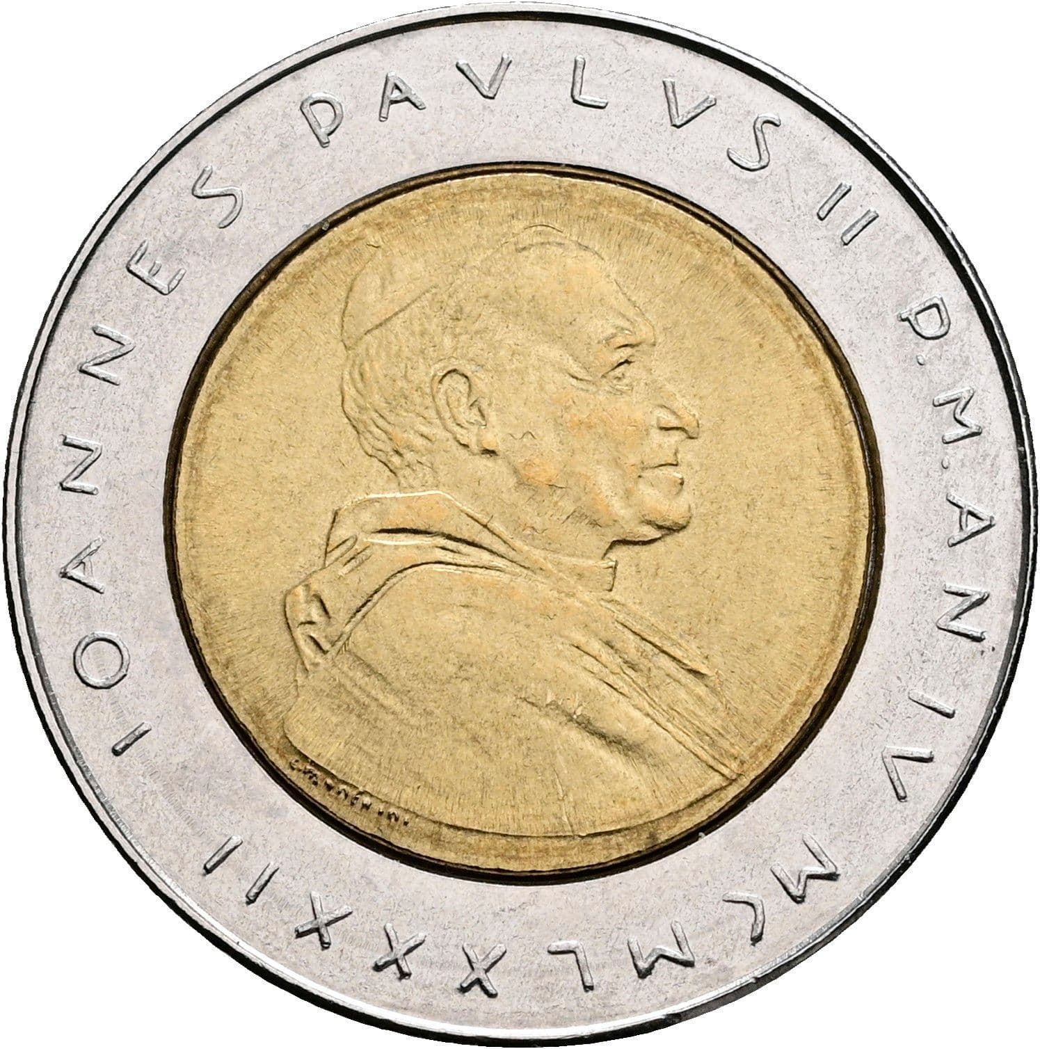 500 Lire Papst Johannes Paul II. 1978-2005 4/1982 – Vorderseite