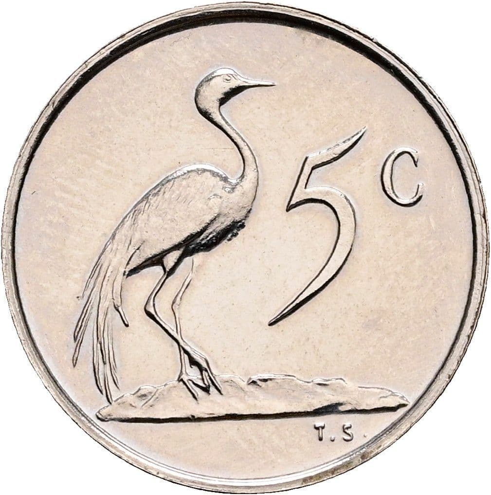 5 Cents 1977 – Vorderseite