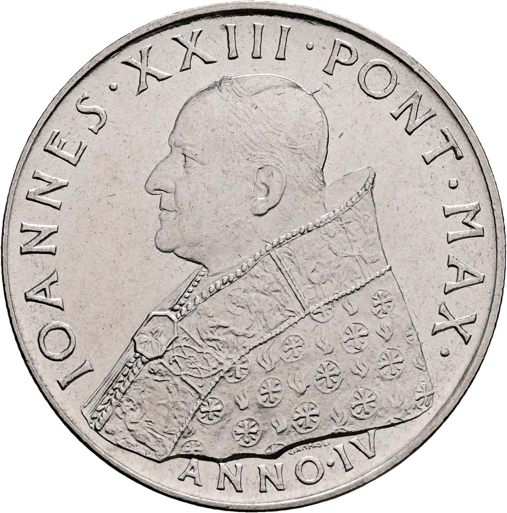 100 Lire Papst Johannes XXIII. 1958-1963 4/1962 – Vorderseite