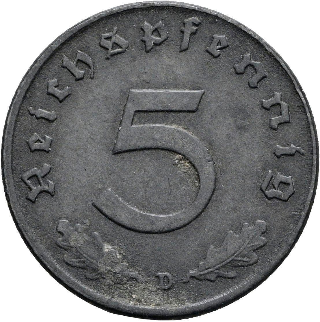 5 Reichspfennig 1941 D – Vorderseite