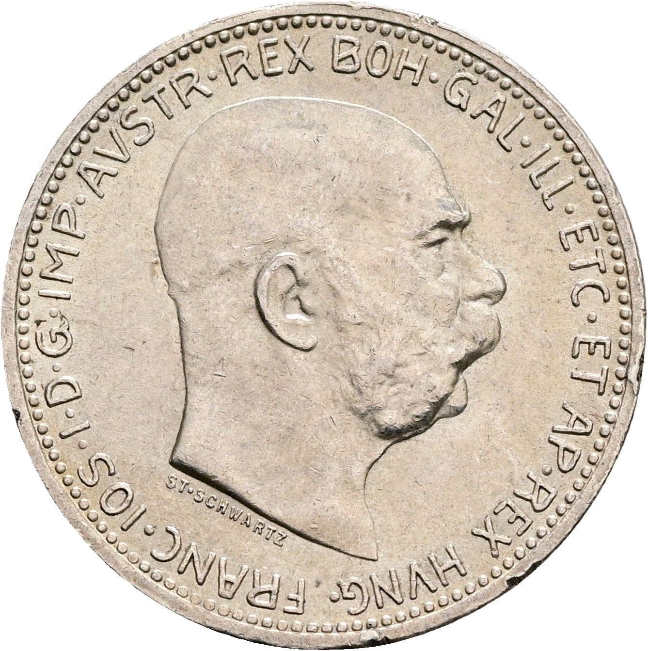 1 Krone Franz Joseph I. 1848-1916 1916 – Vorderseite