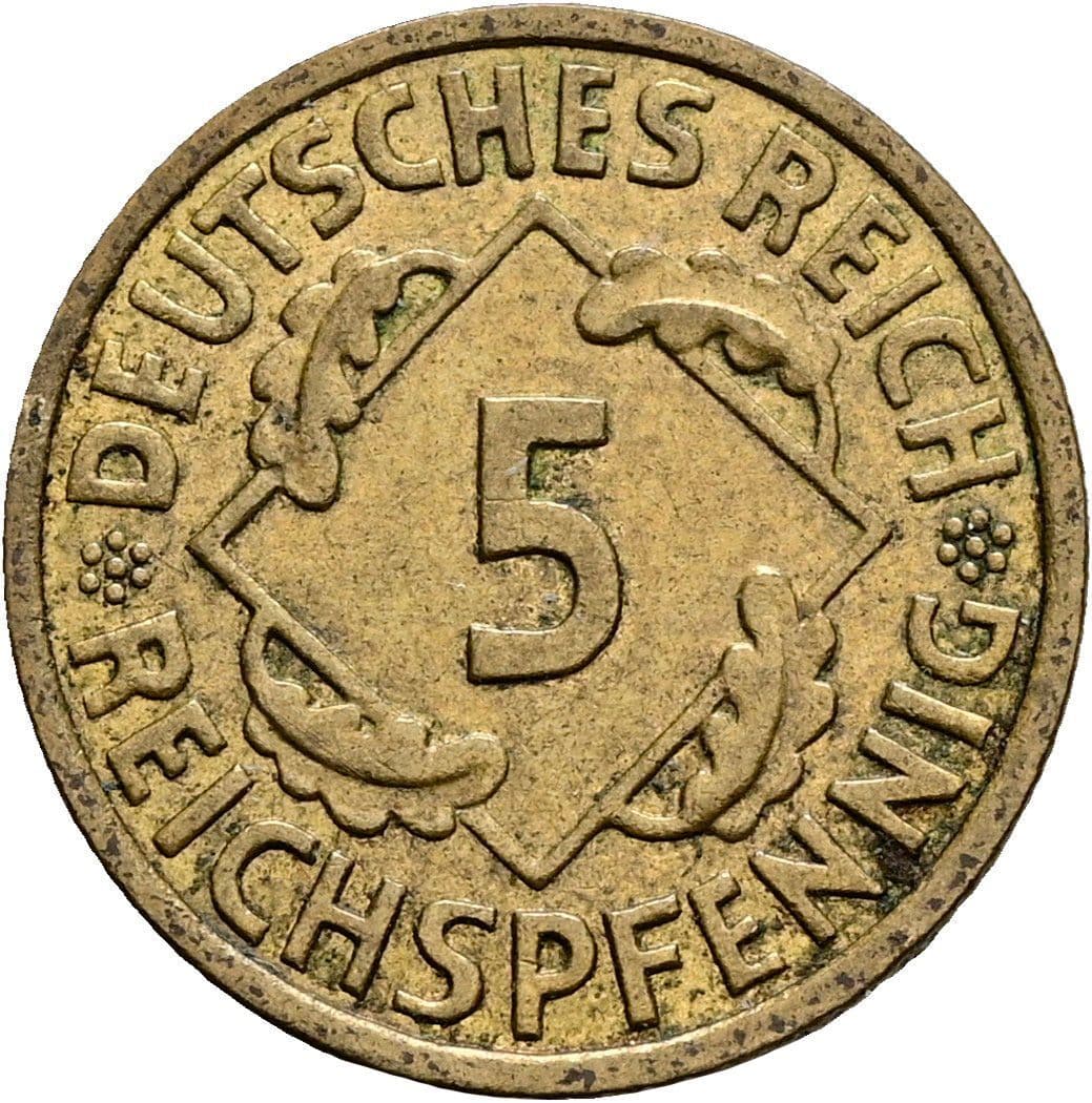 5 Reichspfennig 1935 F – Vorderseite