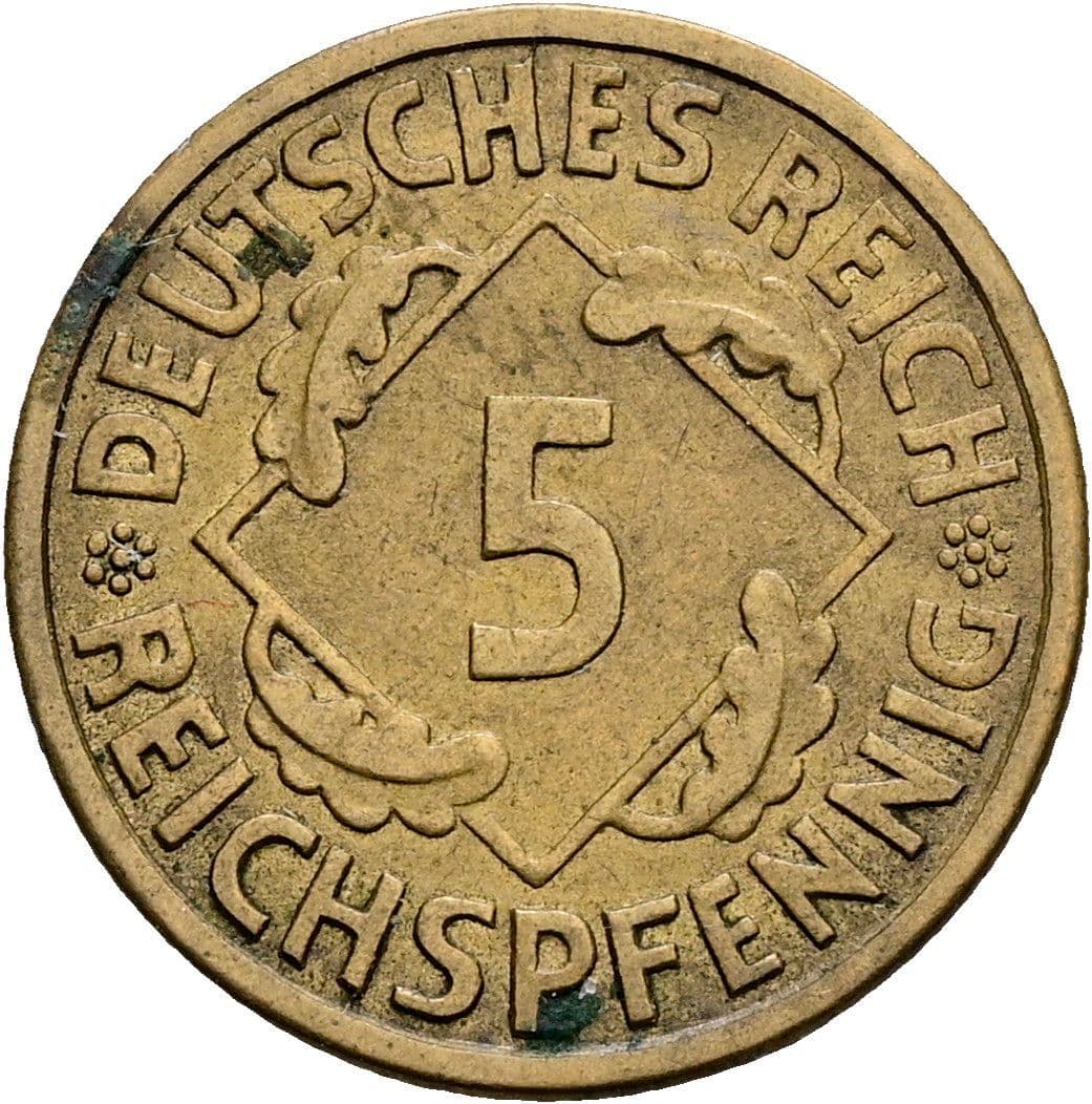 5 Reichspfennig 1926 A – Vorderseite