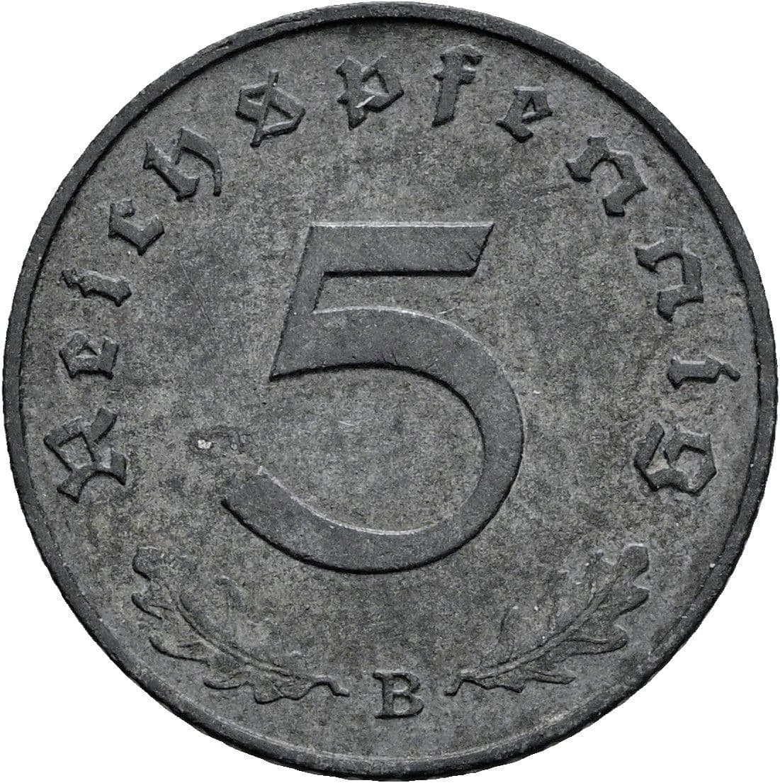 5 Reichspfennig 1940 B – Vorderseite