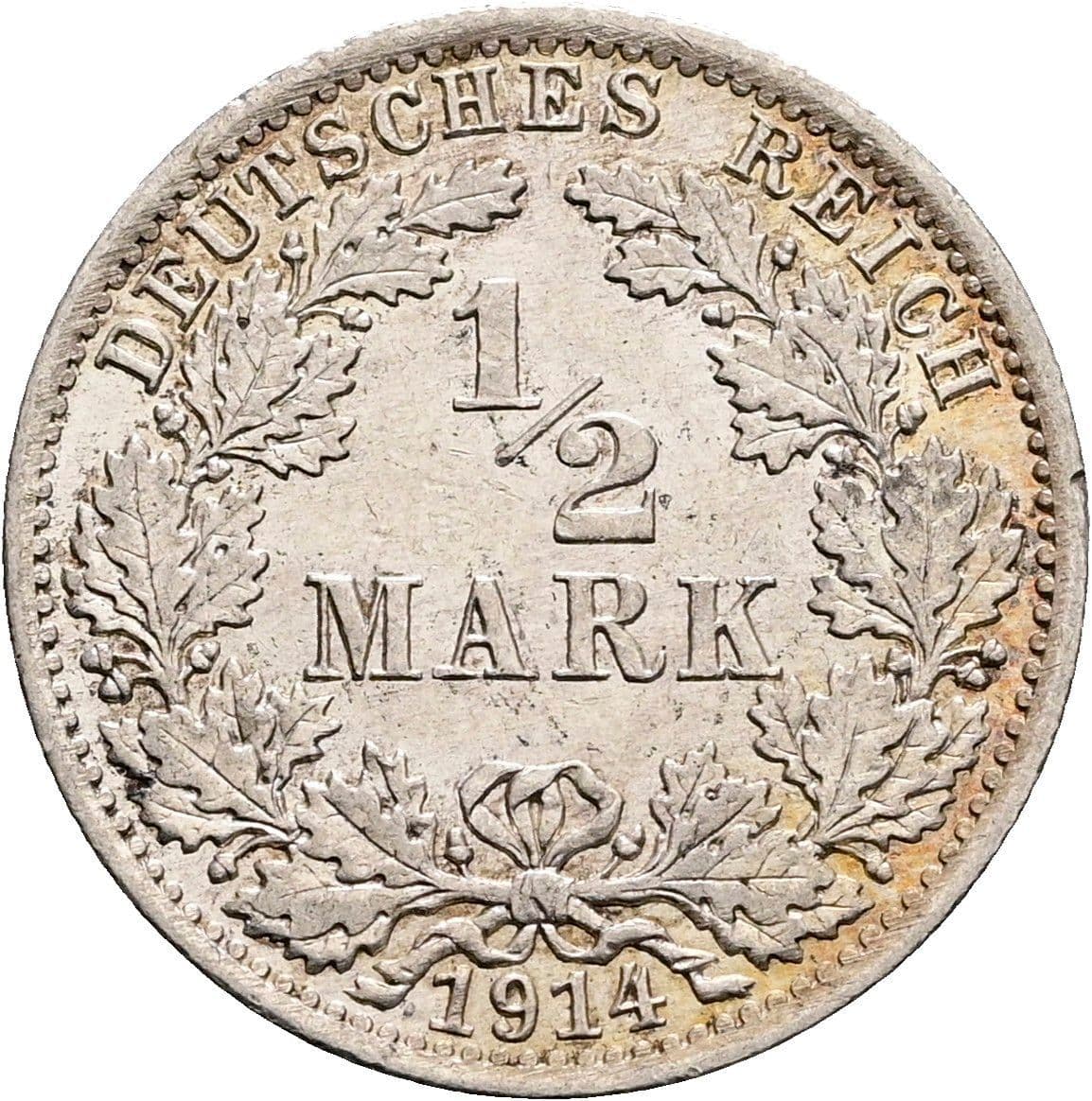 1/2 Mark 1914 A – Vorderseite