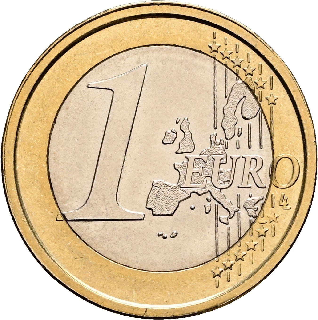 1 Euro 2002 – Vorderseite