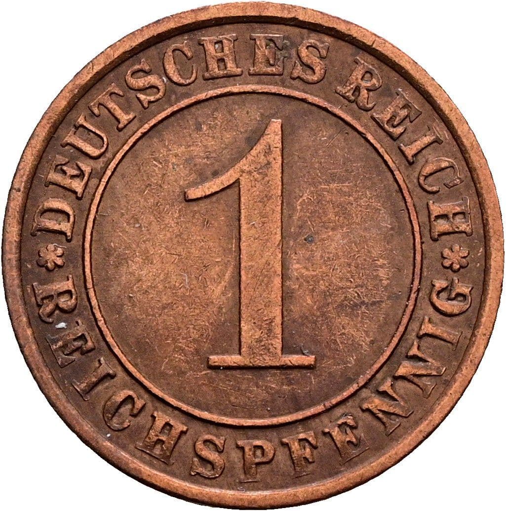 1 Reichspfennig 1931 E – Vorderseite