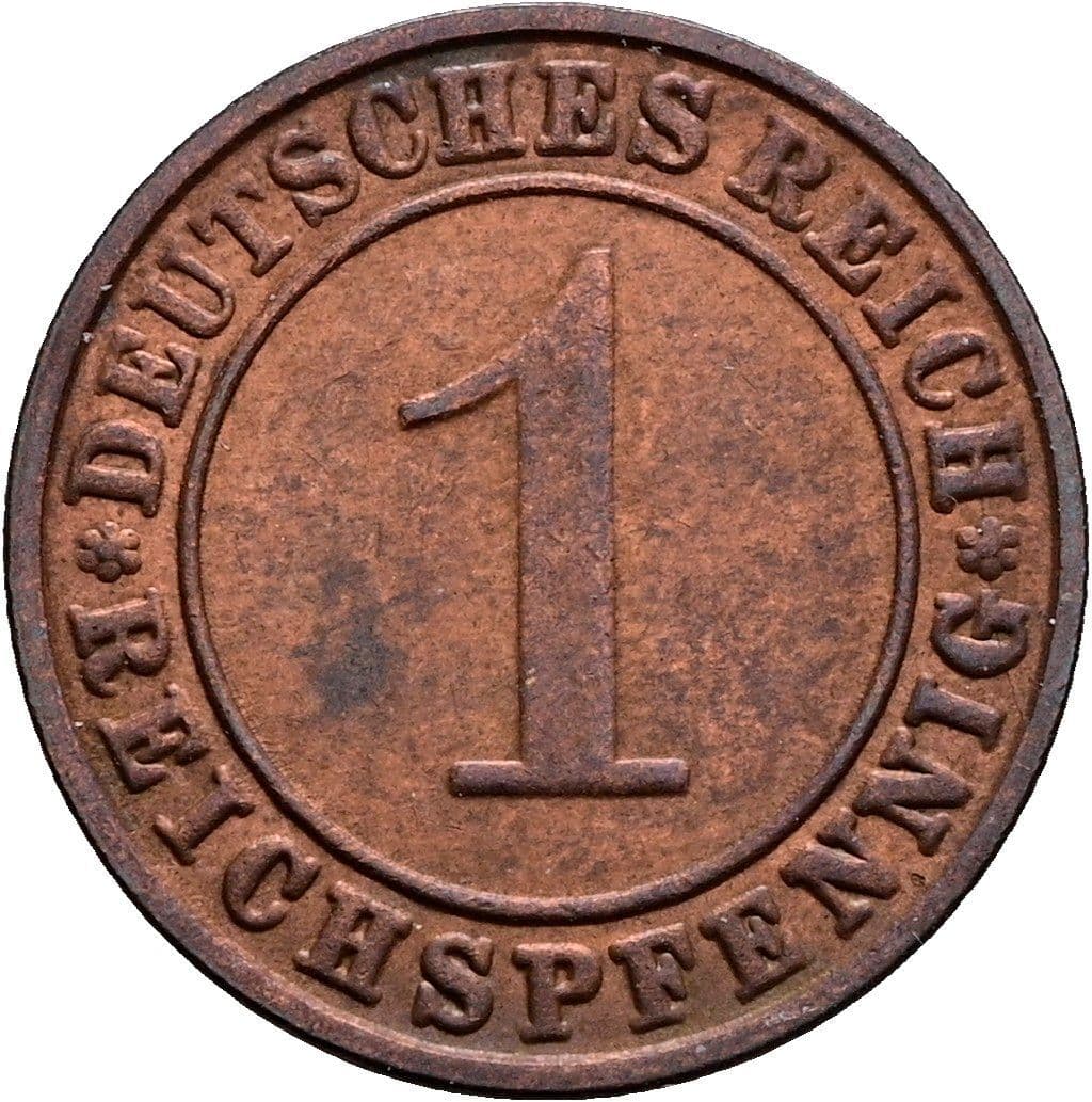 1 Reichspfennig 1936 E – Vorderseite