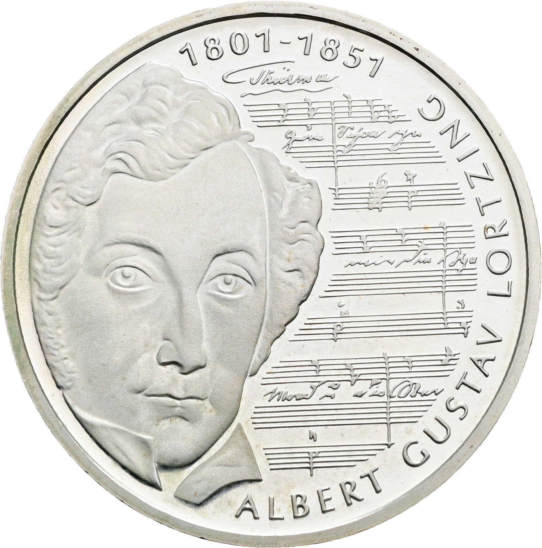10 Deutsche Mark 2001 G – Vorderseite