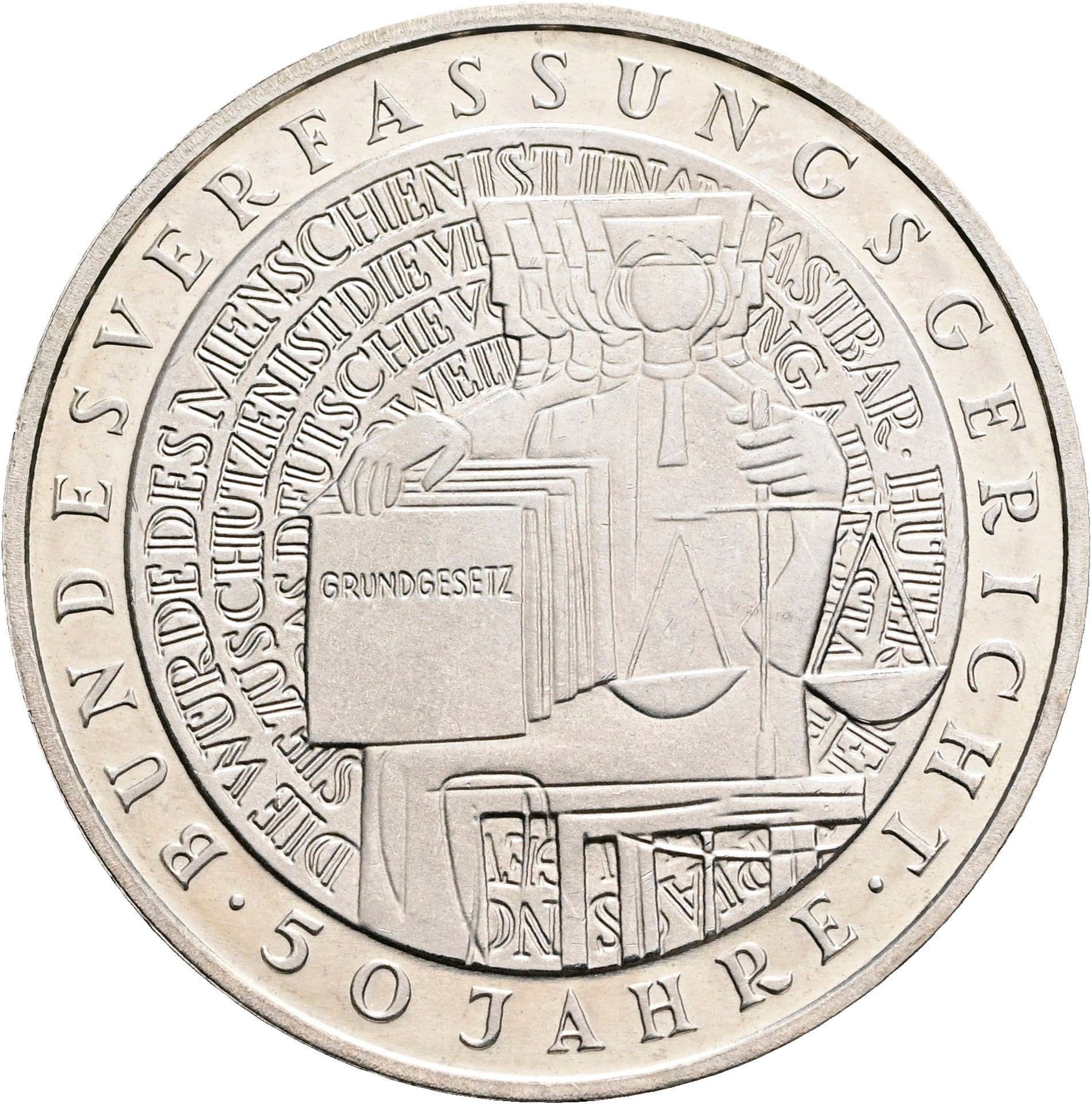 10 Deutsche Mark 2001 G – Vorderseite