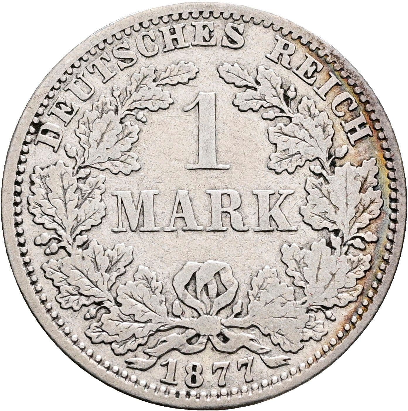1 Mark 1877 A – Vorderseite