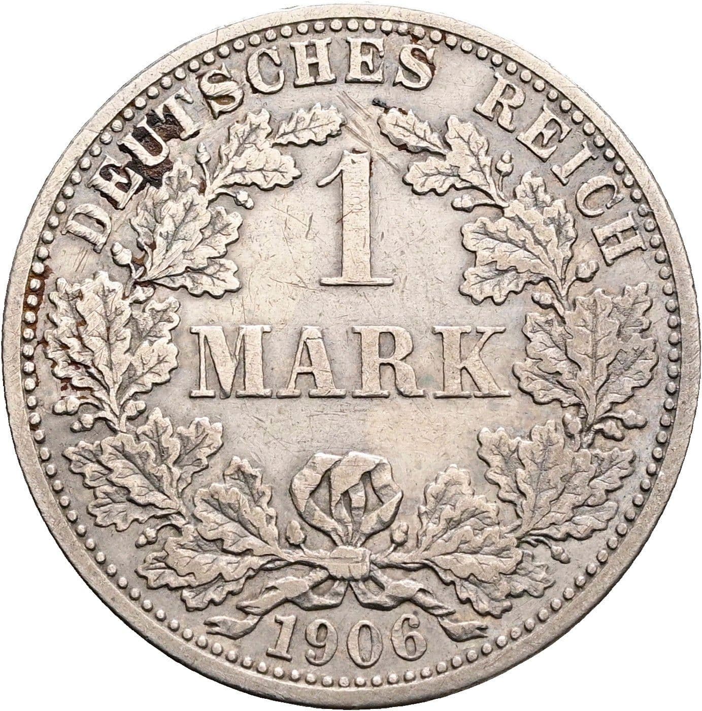 1 Mark 1906 F – Vorderseite