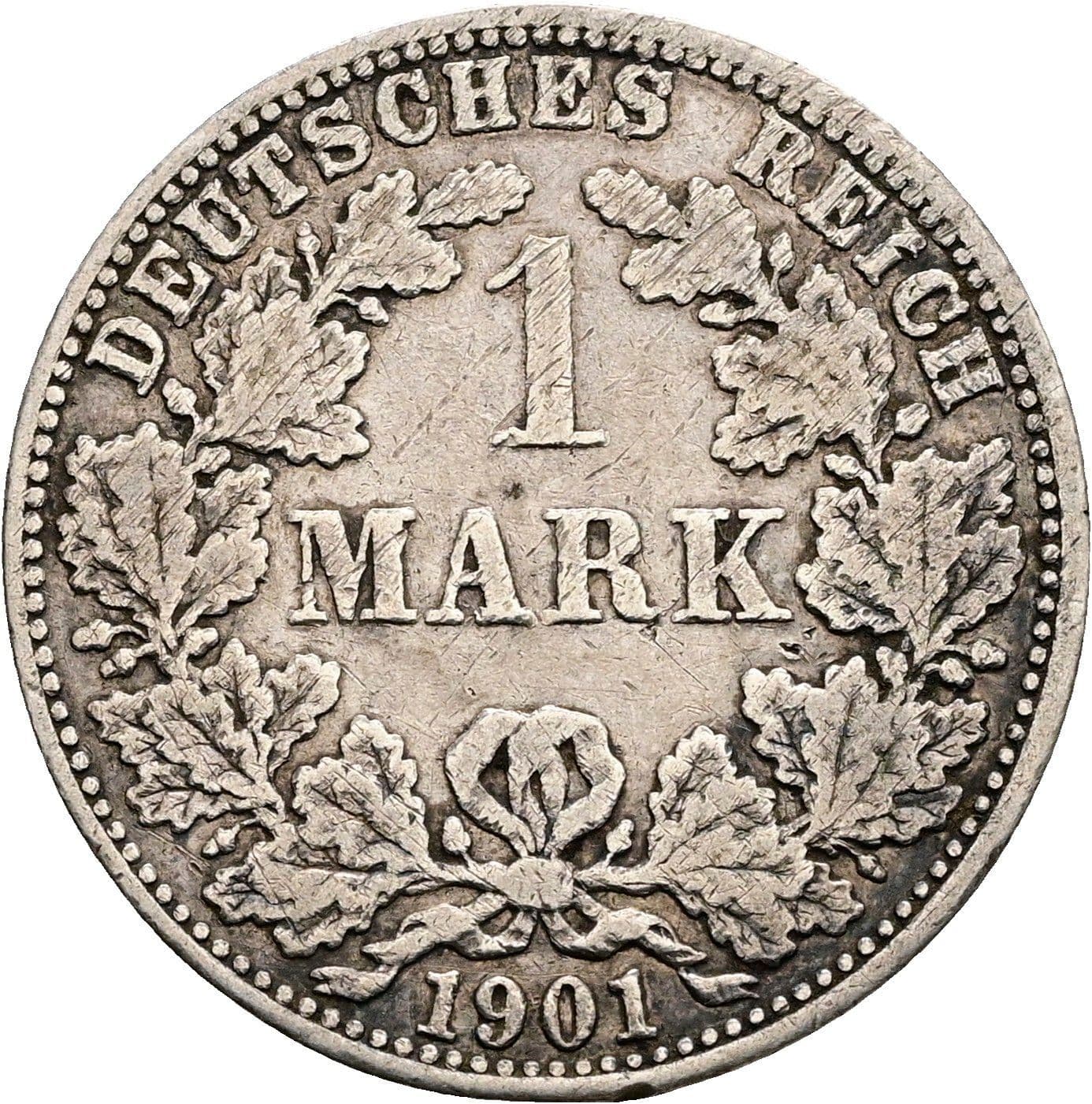1 Mark 1901 A – Vorderseite