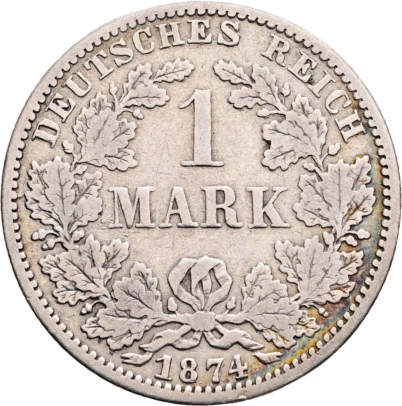1 Mark 1874 A – Vorderseite