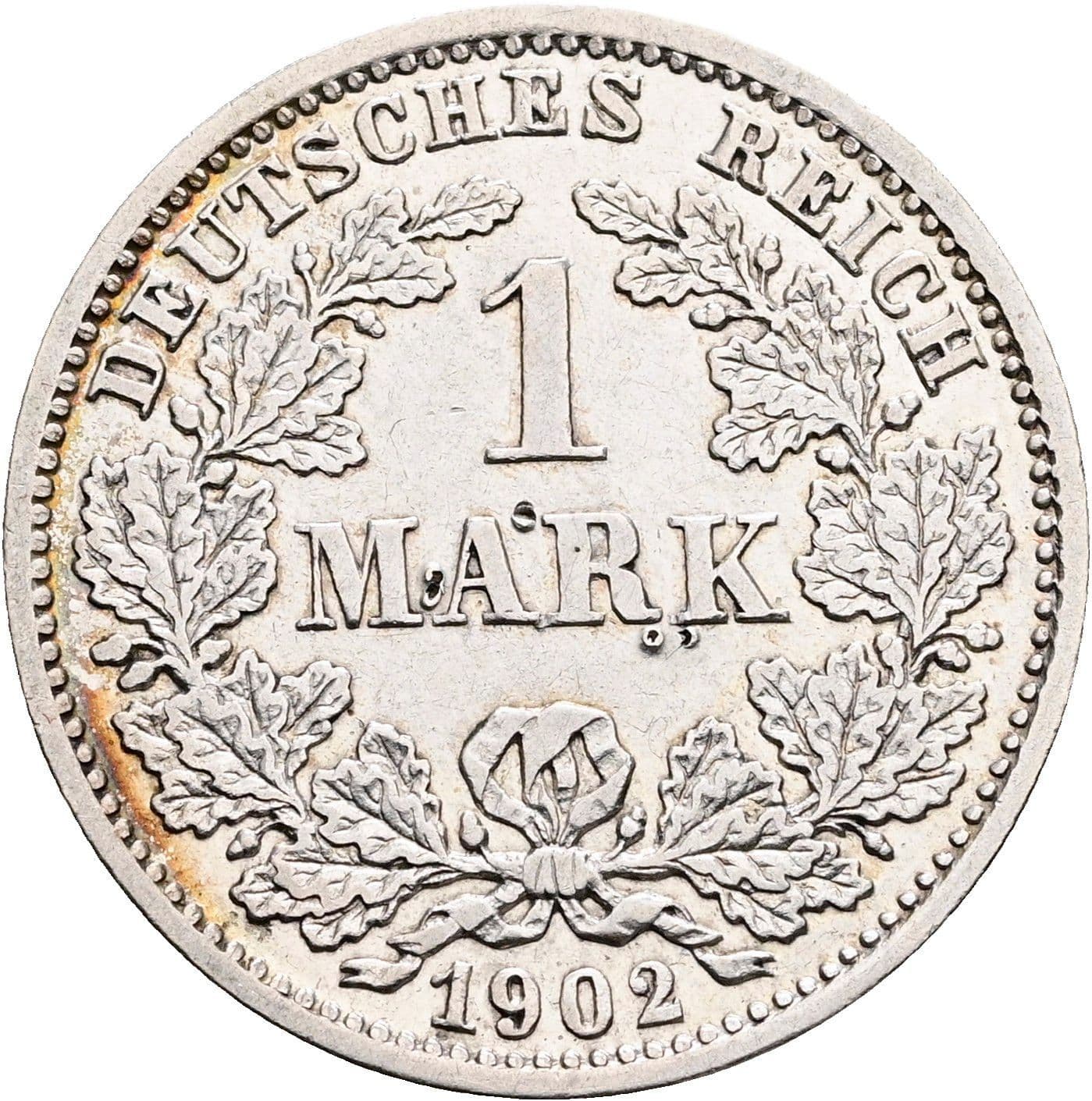 1 Mark 1902 D – Vorderseite