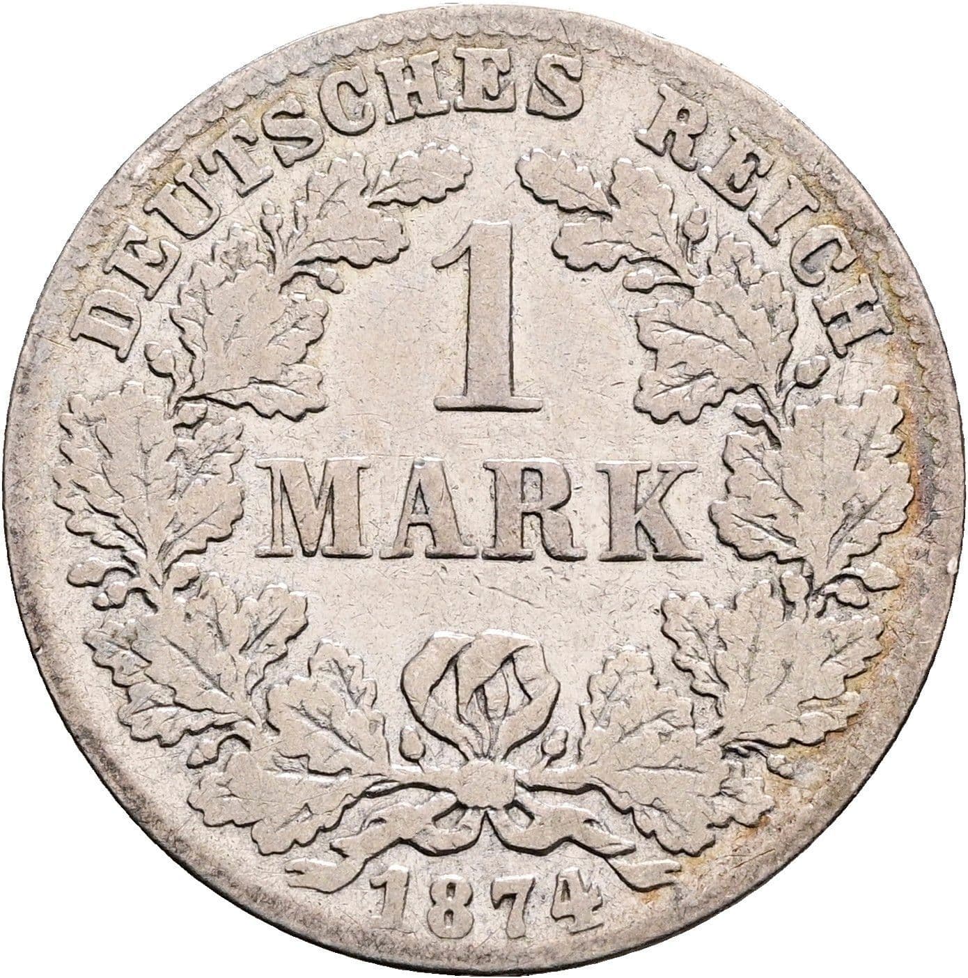 1 Mark 1874 C – Vorderseite