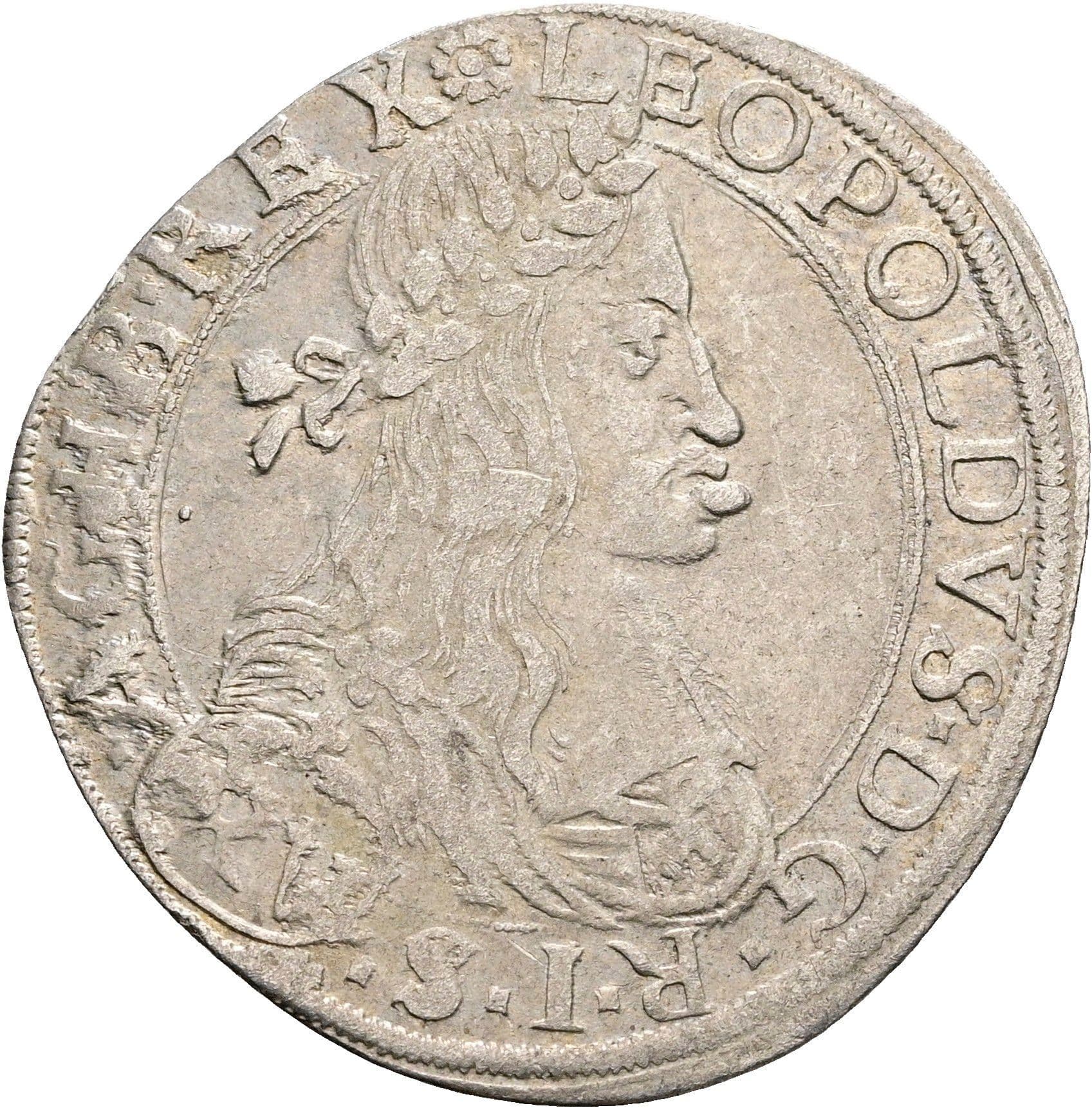 15 Kreuzer Leopold I. 1657-1705 Wien 1663 CA – Vorderseite