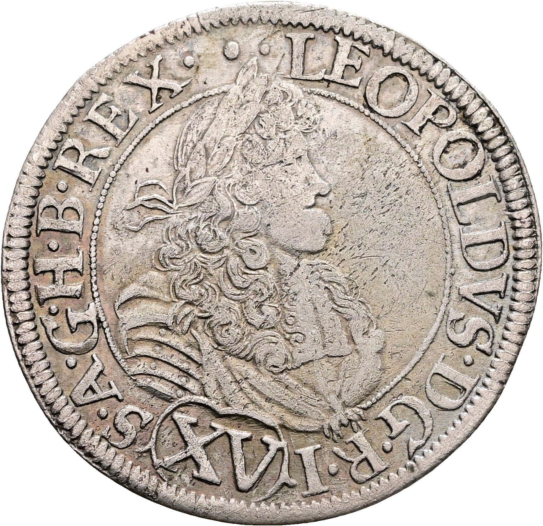 15 Kreuzer Leopold I. 1657-1705 Würzburg 1685 – Vorderseite