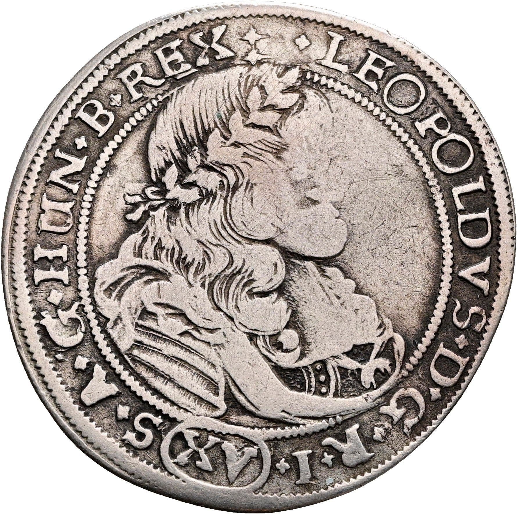 15 Kreuzer Leopold I. 1657-1705 Nagybanya 1690 – Vorderseite