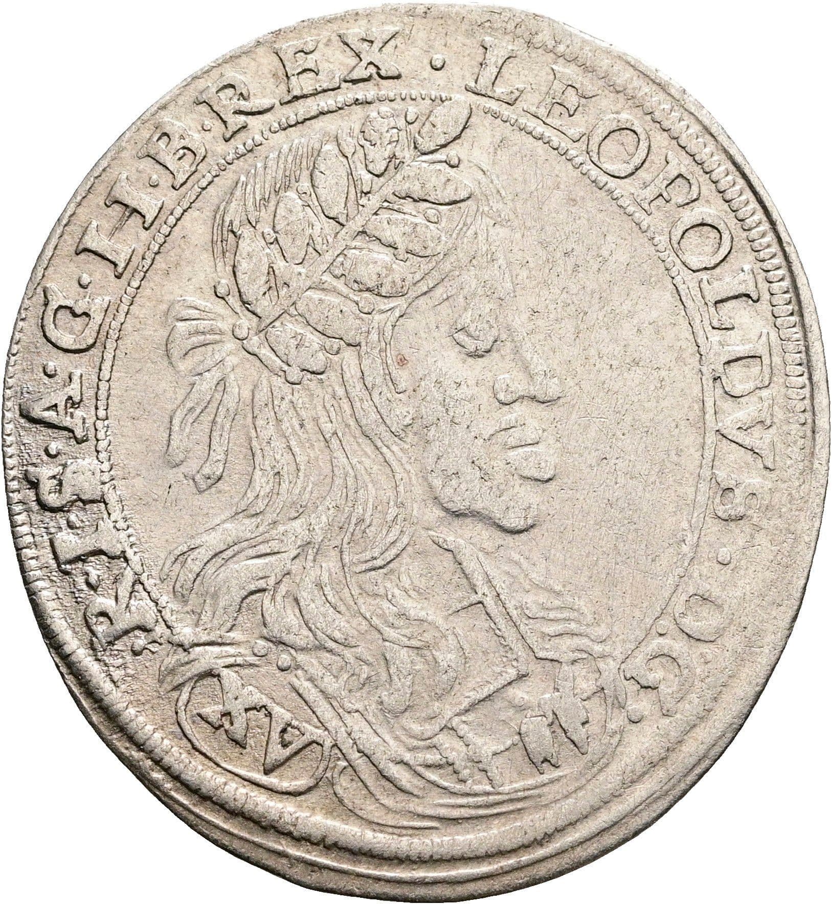 15 Kreuzer Leopold I. 1657-1705 Wien 1661 CA – Vorderseite